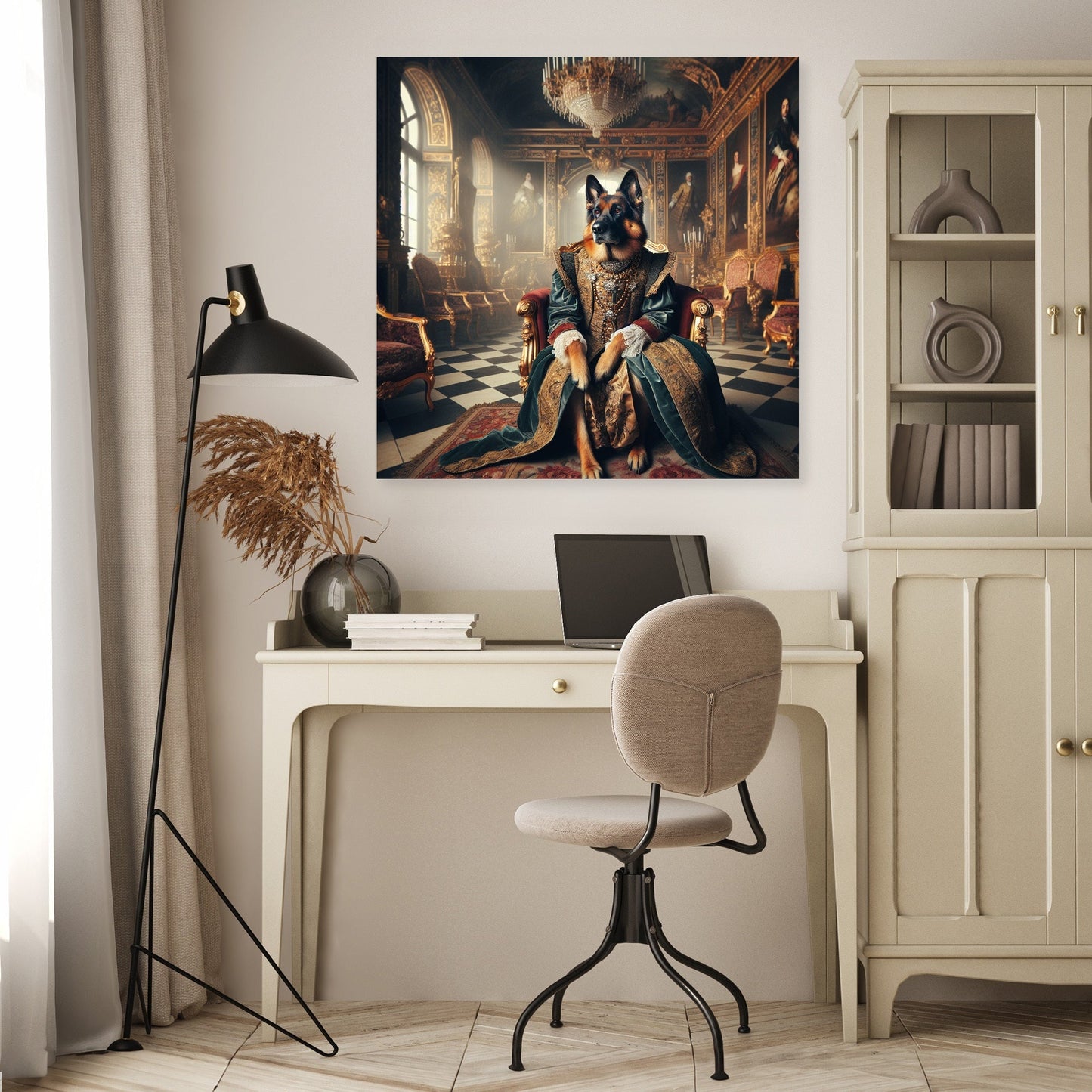 Baroque Royal Shepherd Throne Canvas