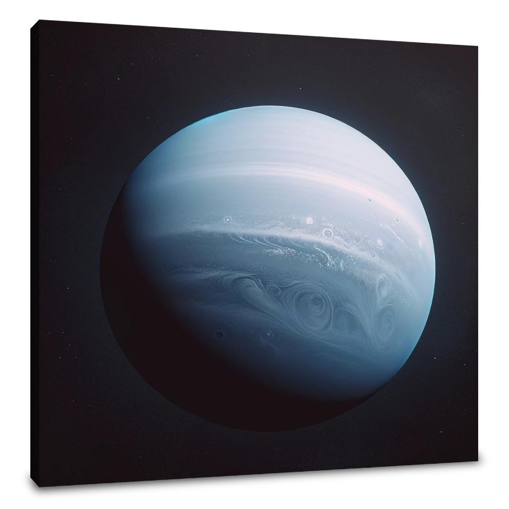 Uranus' Celestial Calm Canvas