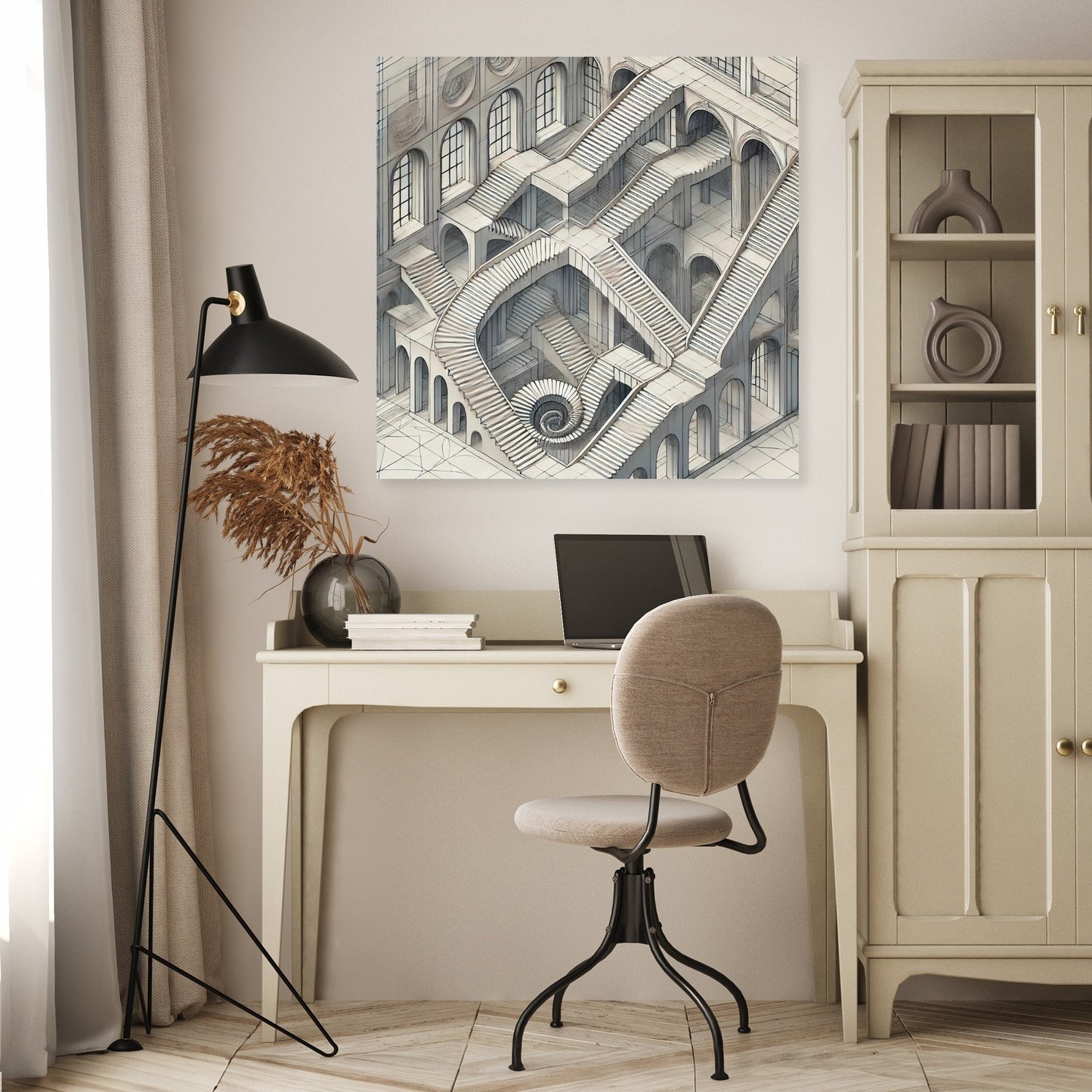 Enigmatic Stair Maze Canvas