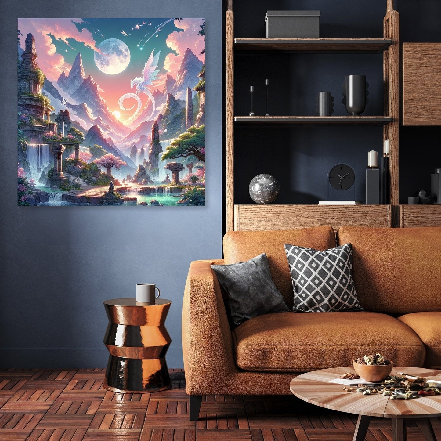 Mystical Mountain Sanctuary Canvas