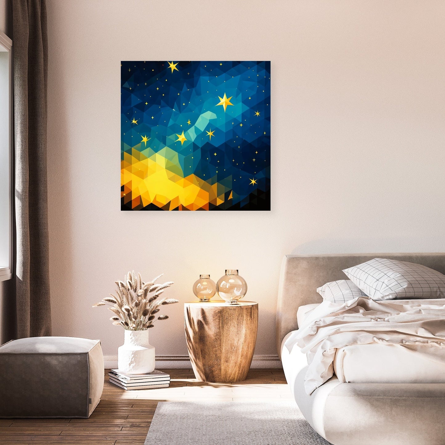 Starry Geometry Canvas