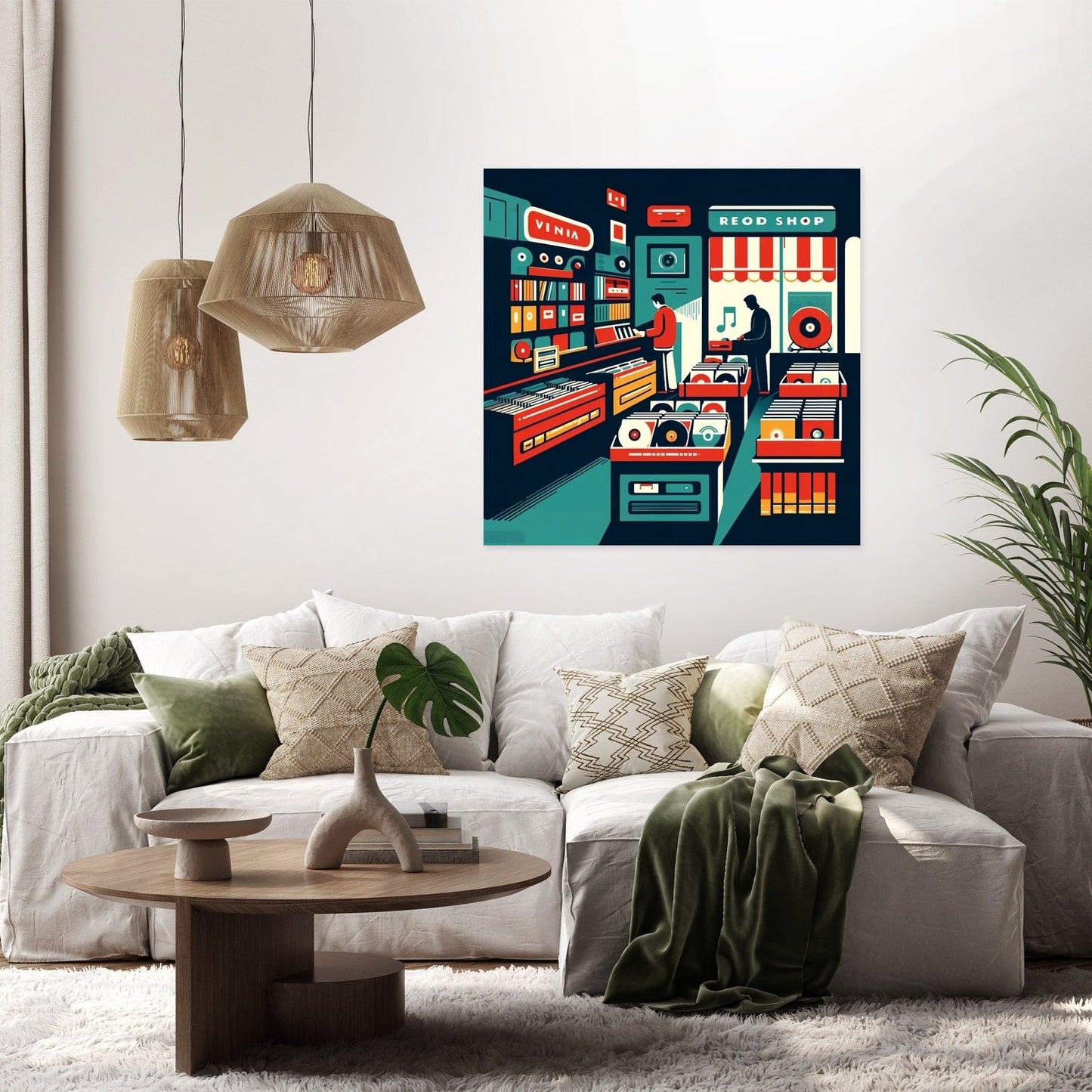 Vintage Vinyl Vibes Canvas