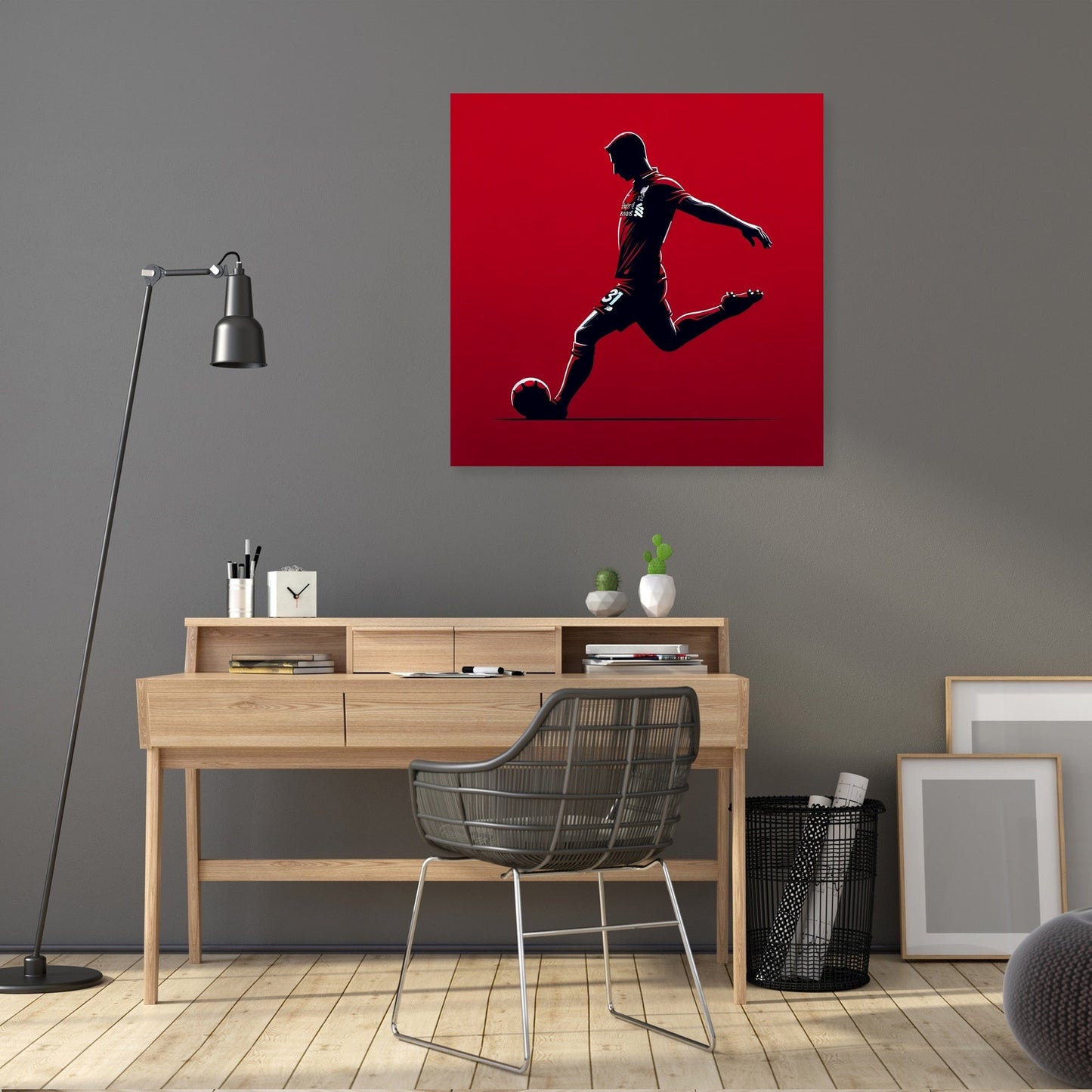 Mersey Red Decisive Kick Canvas