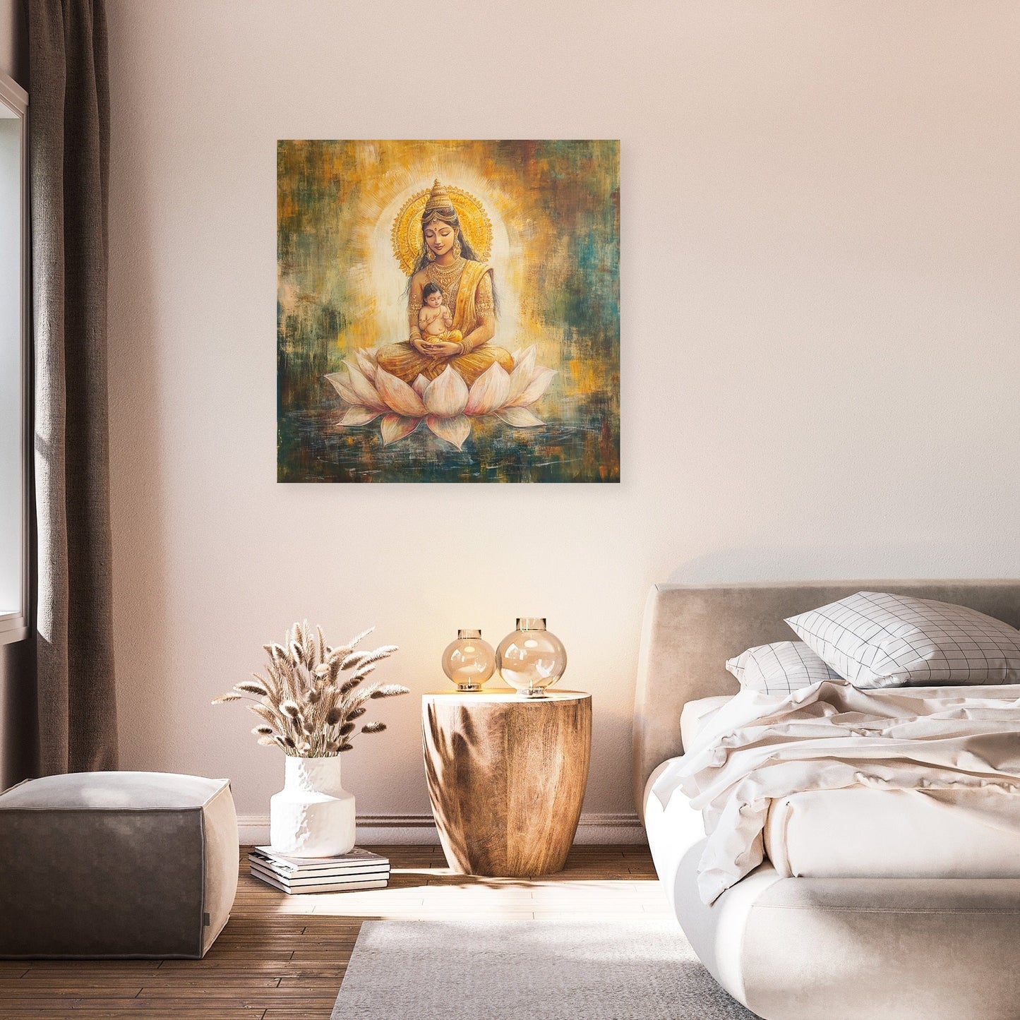 Parvati's Golden Embrace Canvas