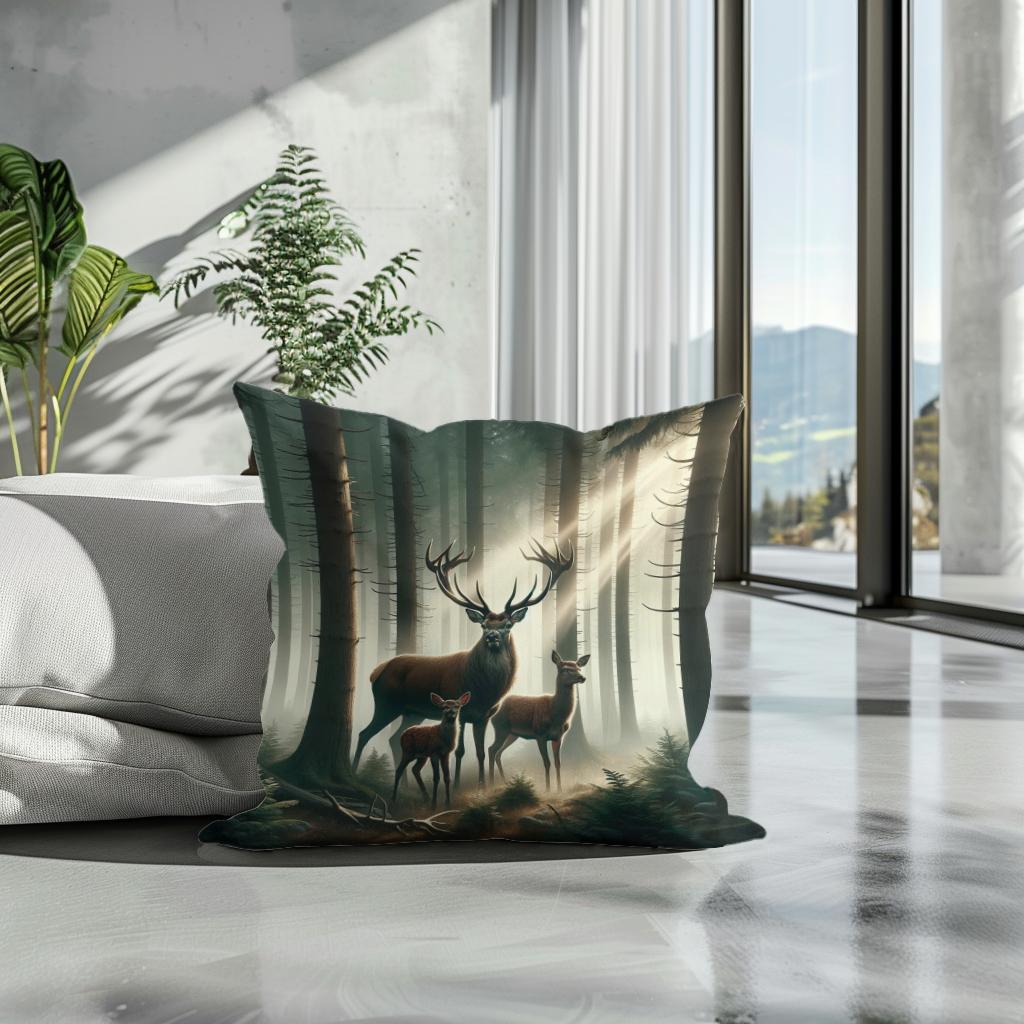 Forest Kinship Cotton Cushion