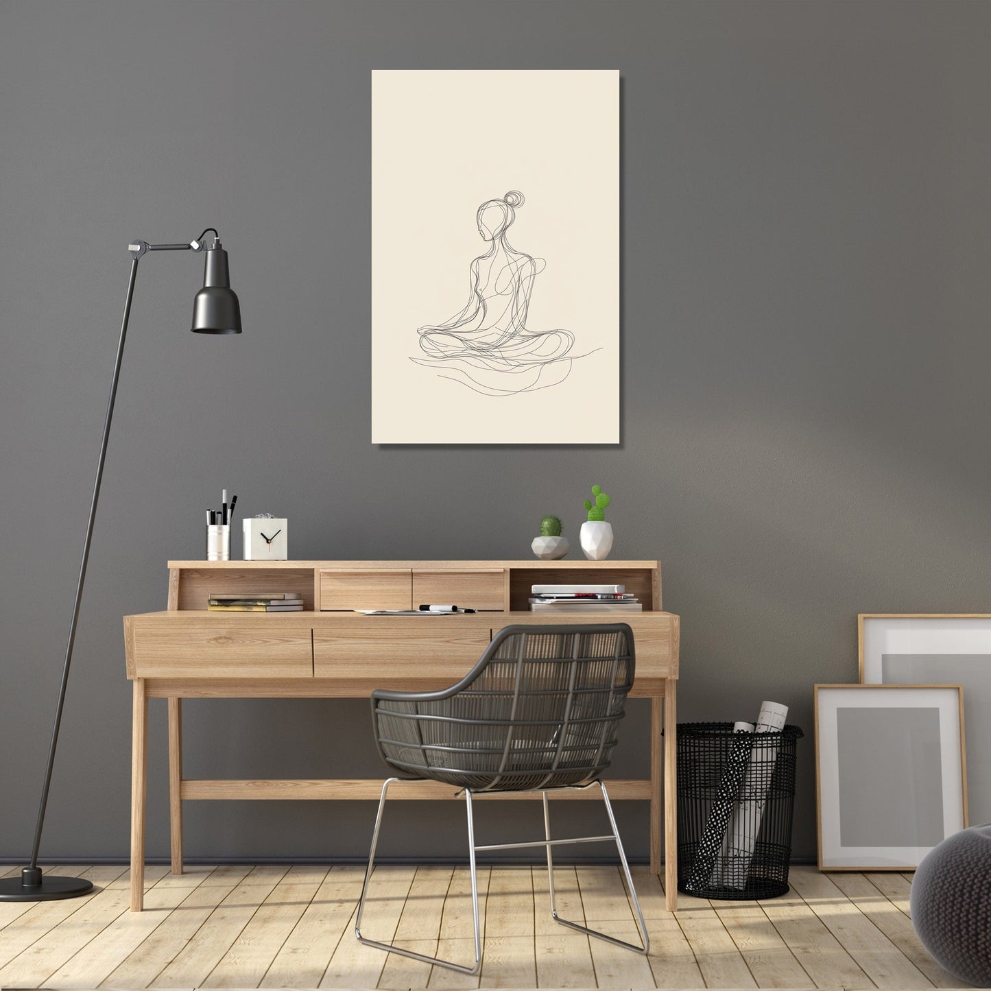 Meditating Figure Canvas