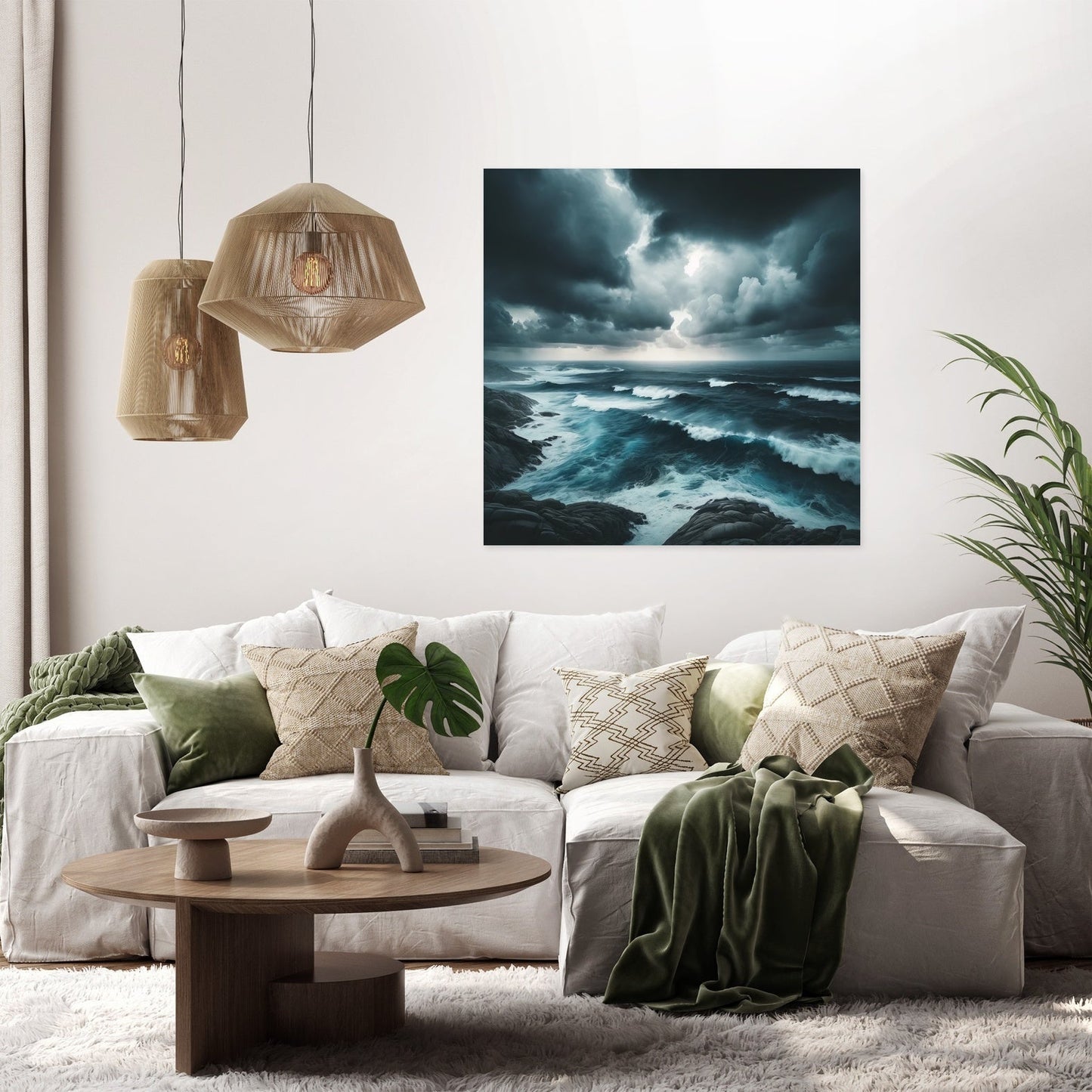 Stormy Seascape Canvas