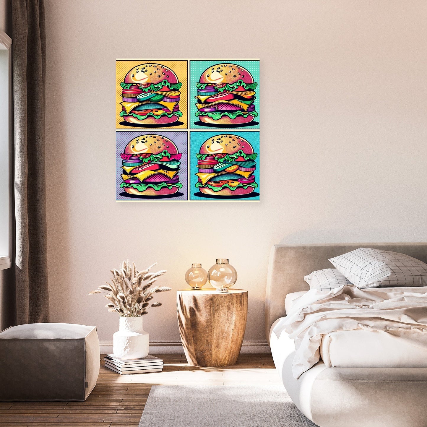 Burger Pop Canvas