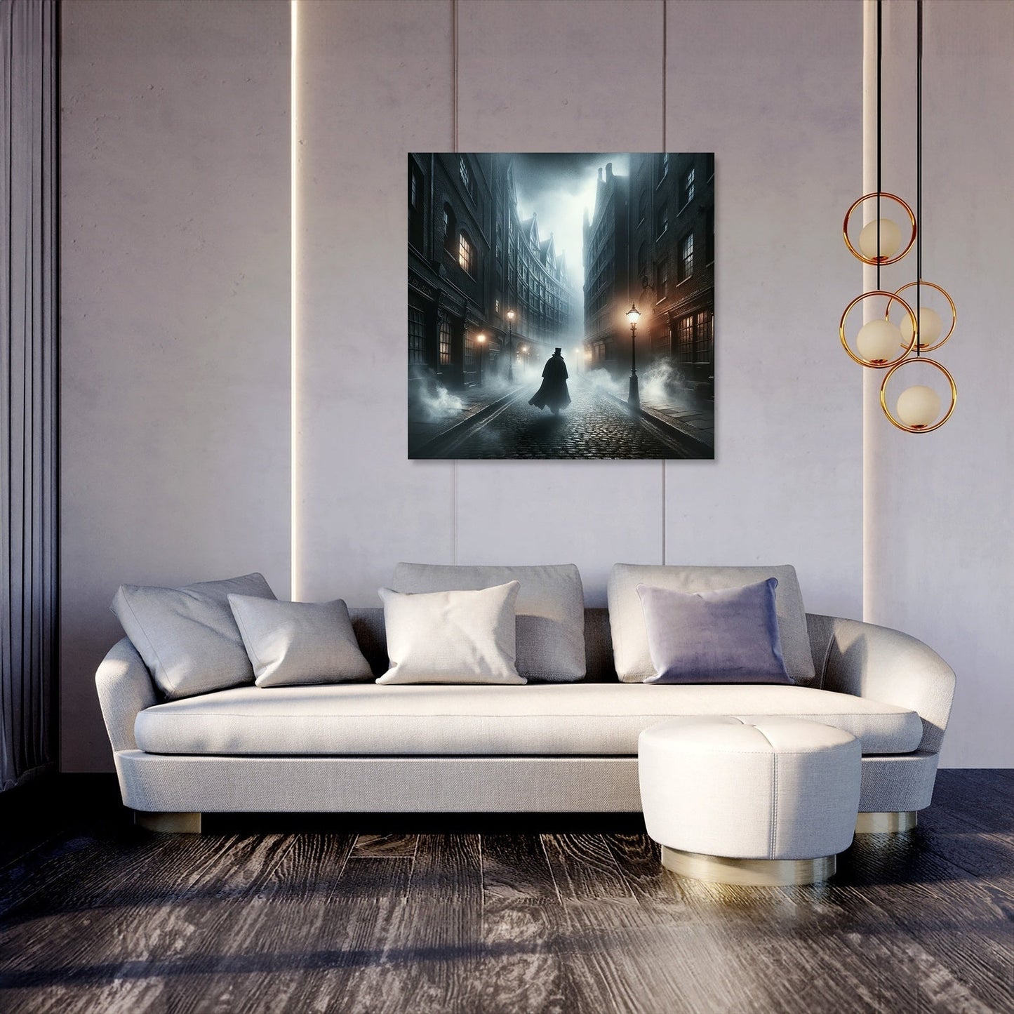 Mr. Hyde's London Nocturne Canvas