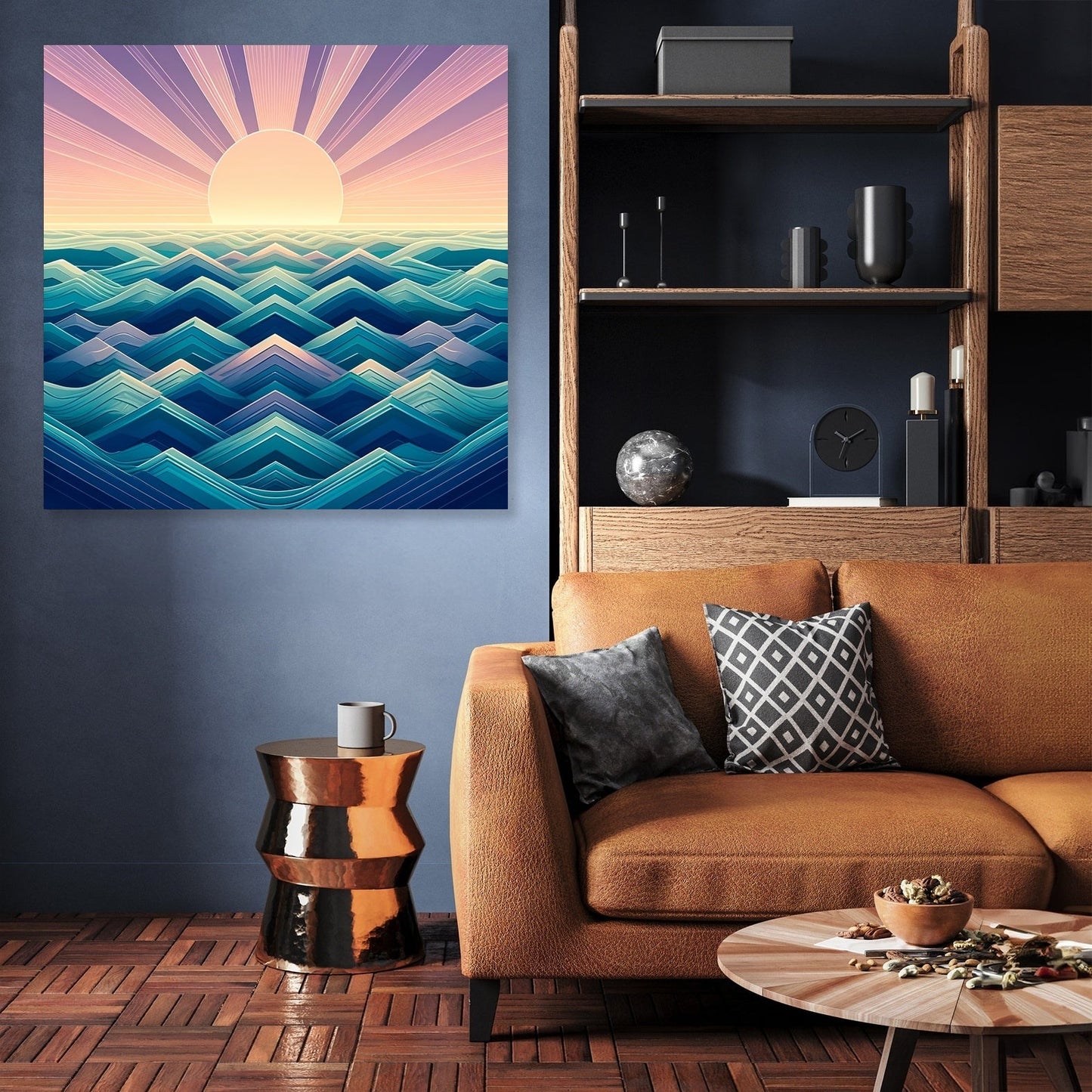 Seascape Geometry Canvas