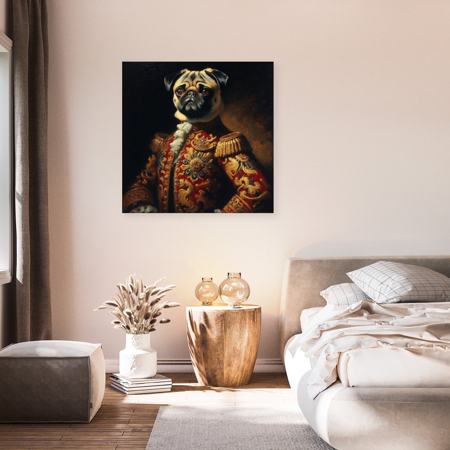 Regal Pug Monarch Canvas