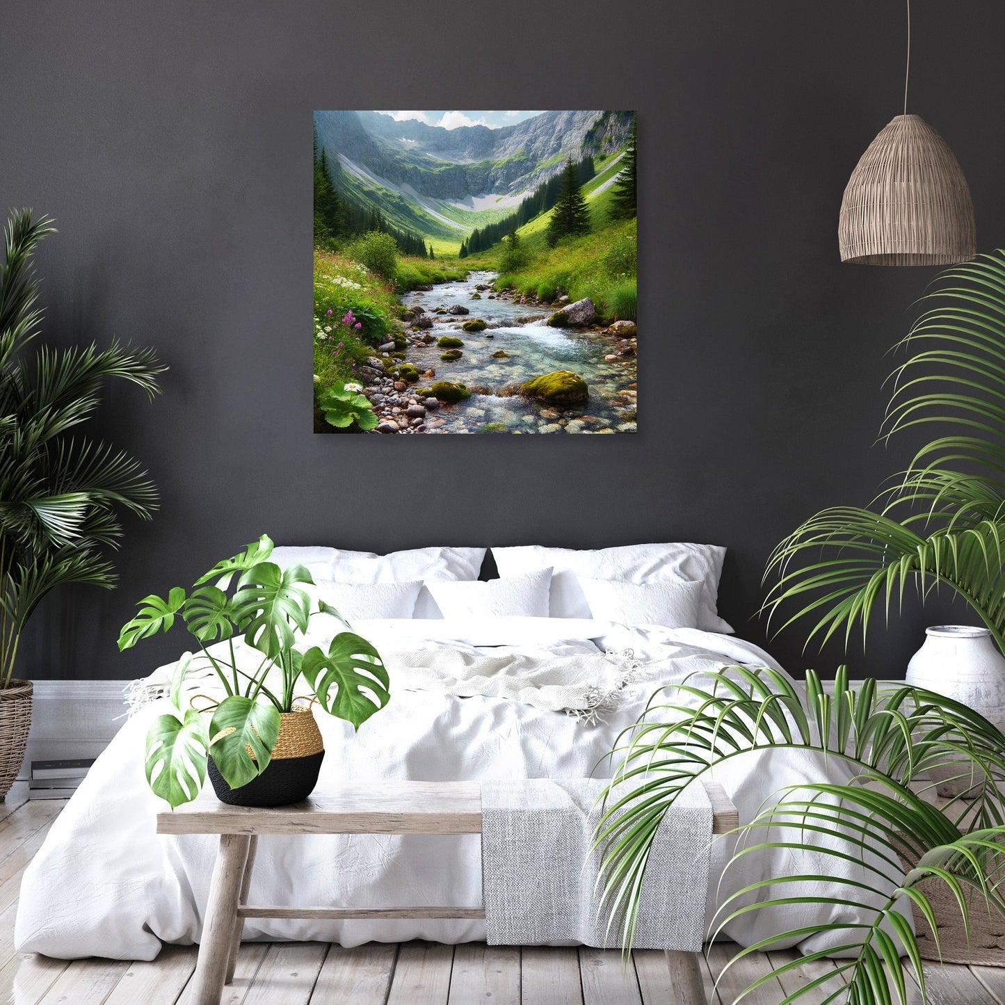Mountain Stream Canvas