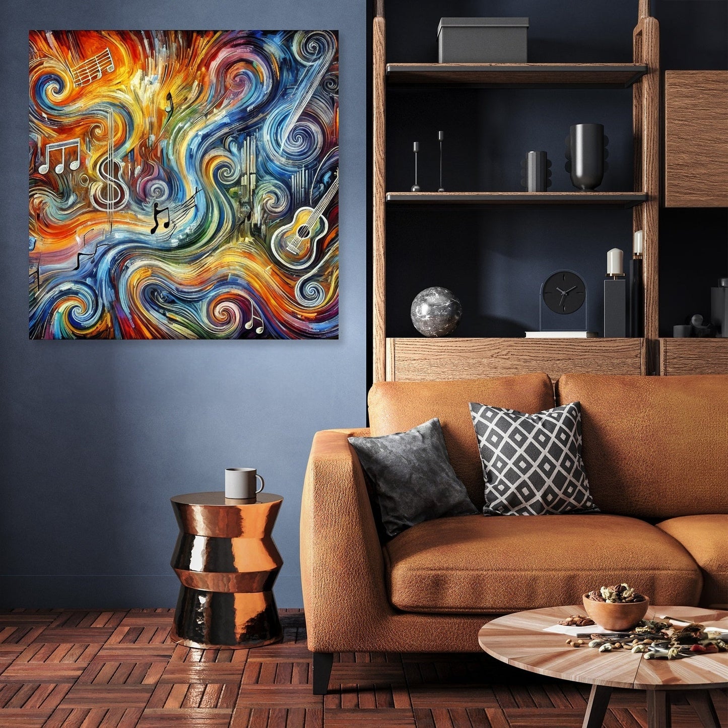 Chaotic Musical Vibrations Canvas