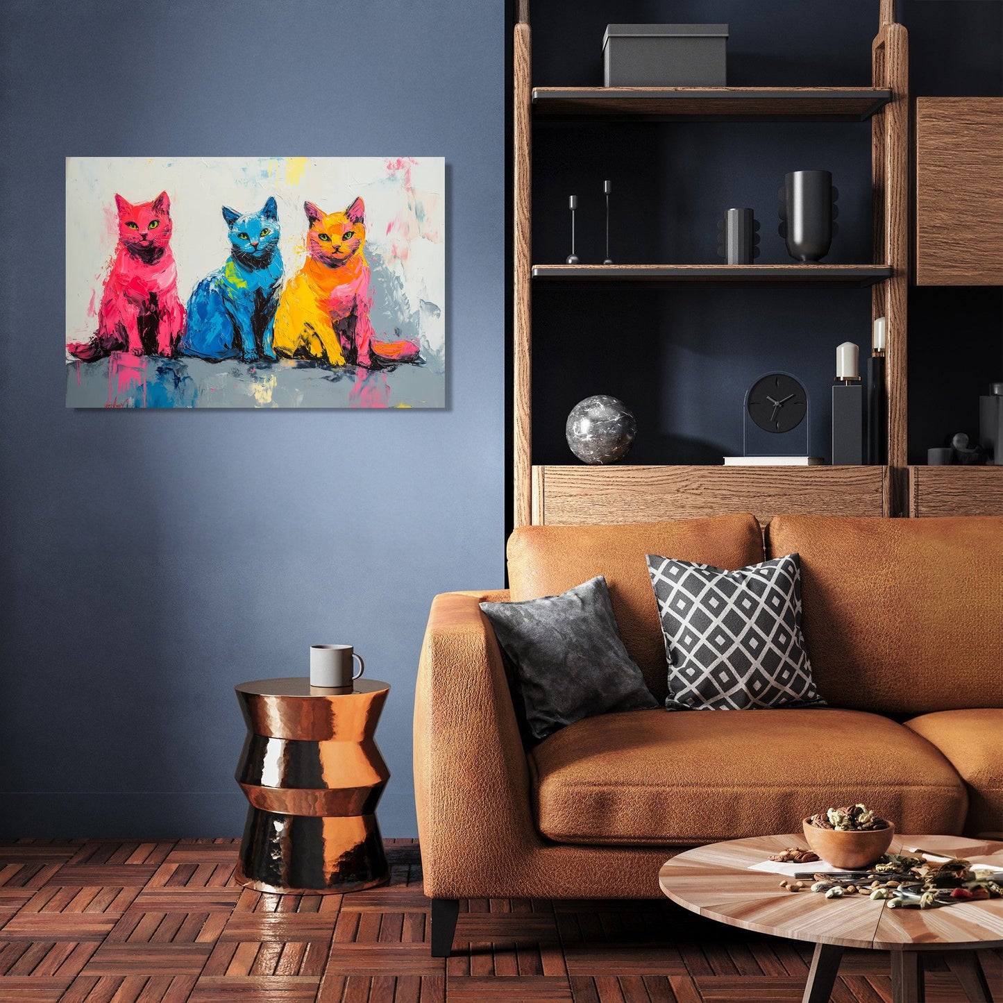 Whiskered Trio Canvas