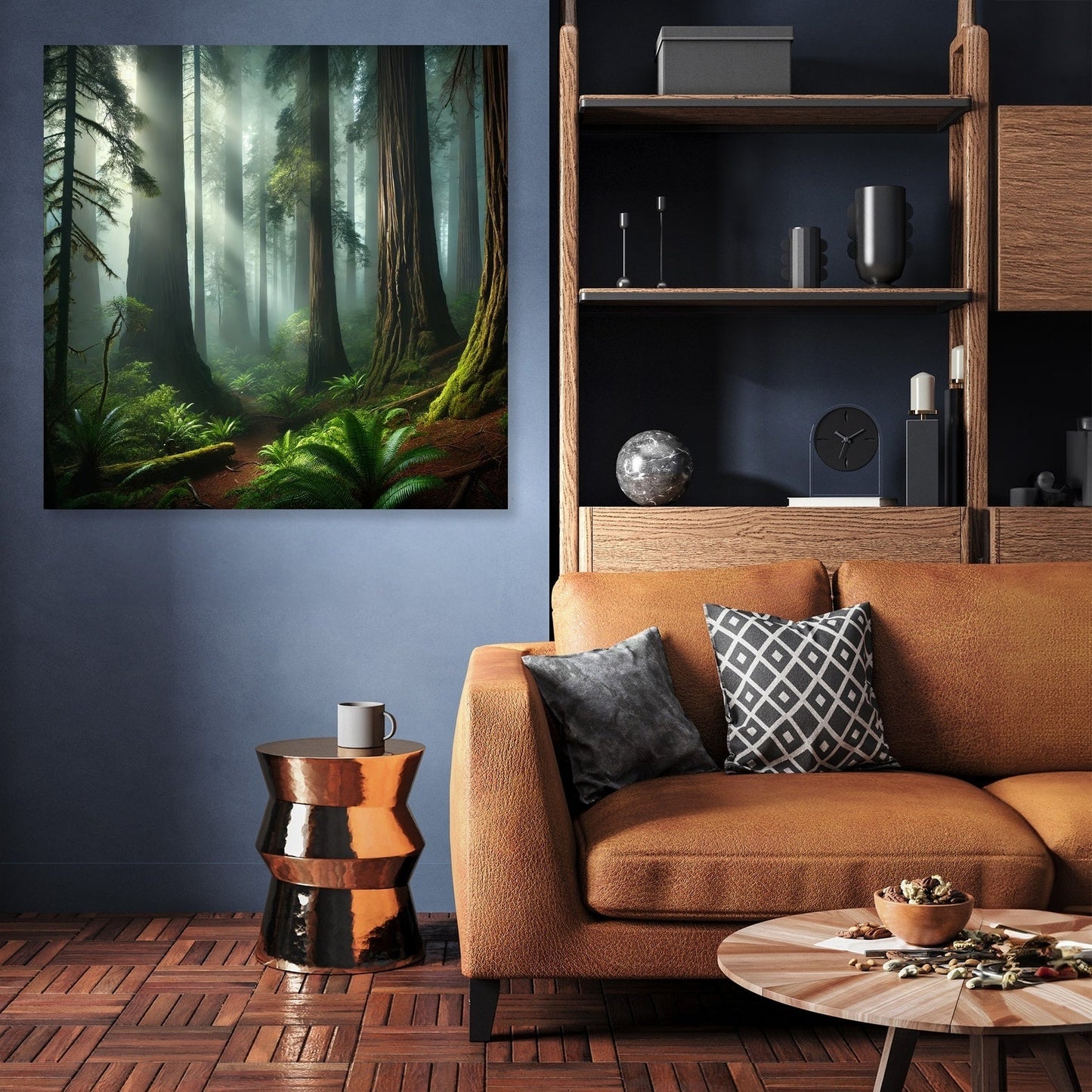 Mystical Redwood Grove Canvas