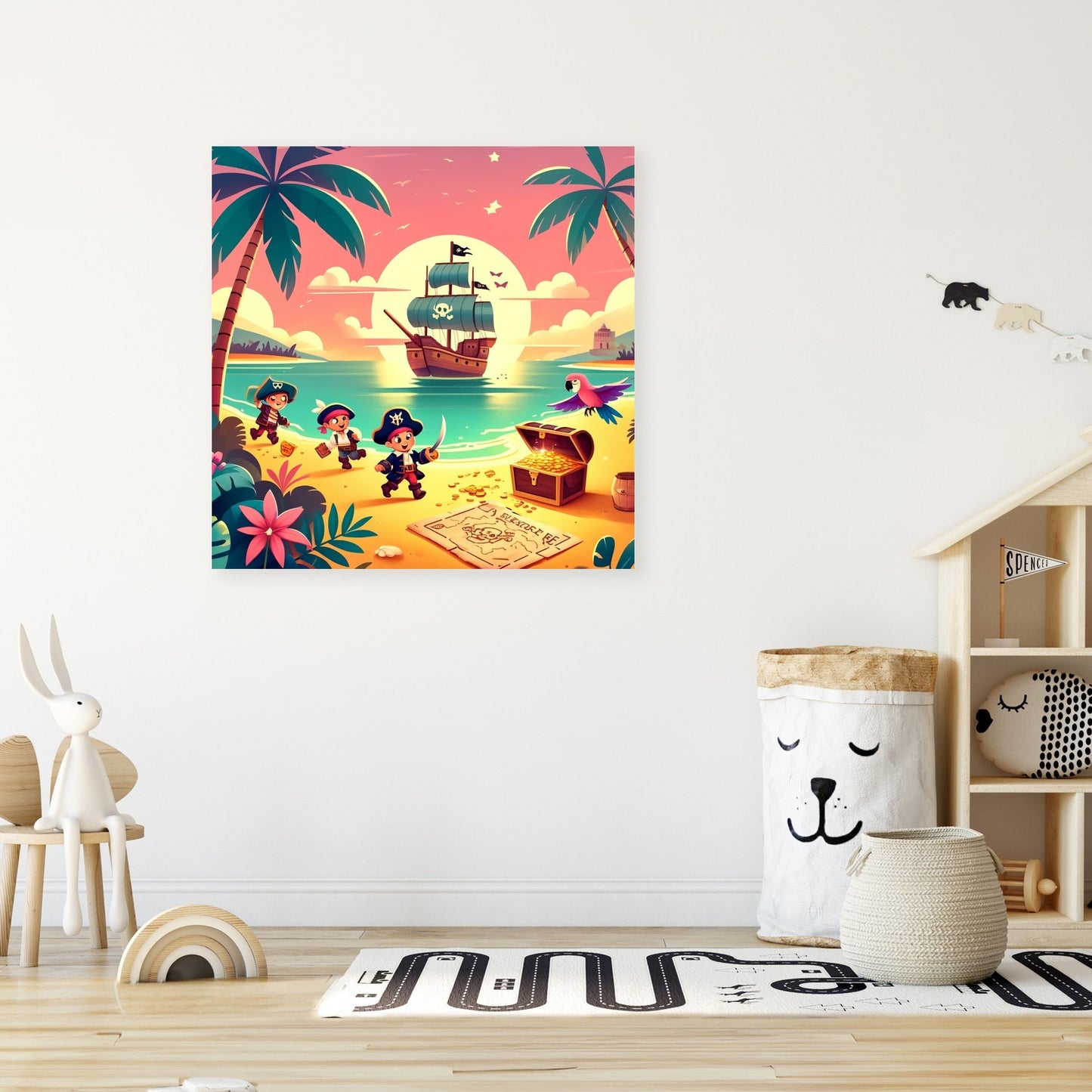 Pirate Treasure Hunt Canvas