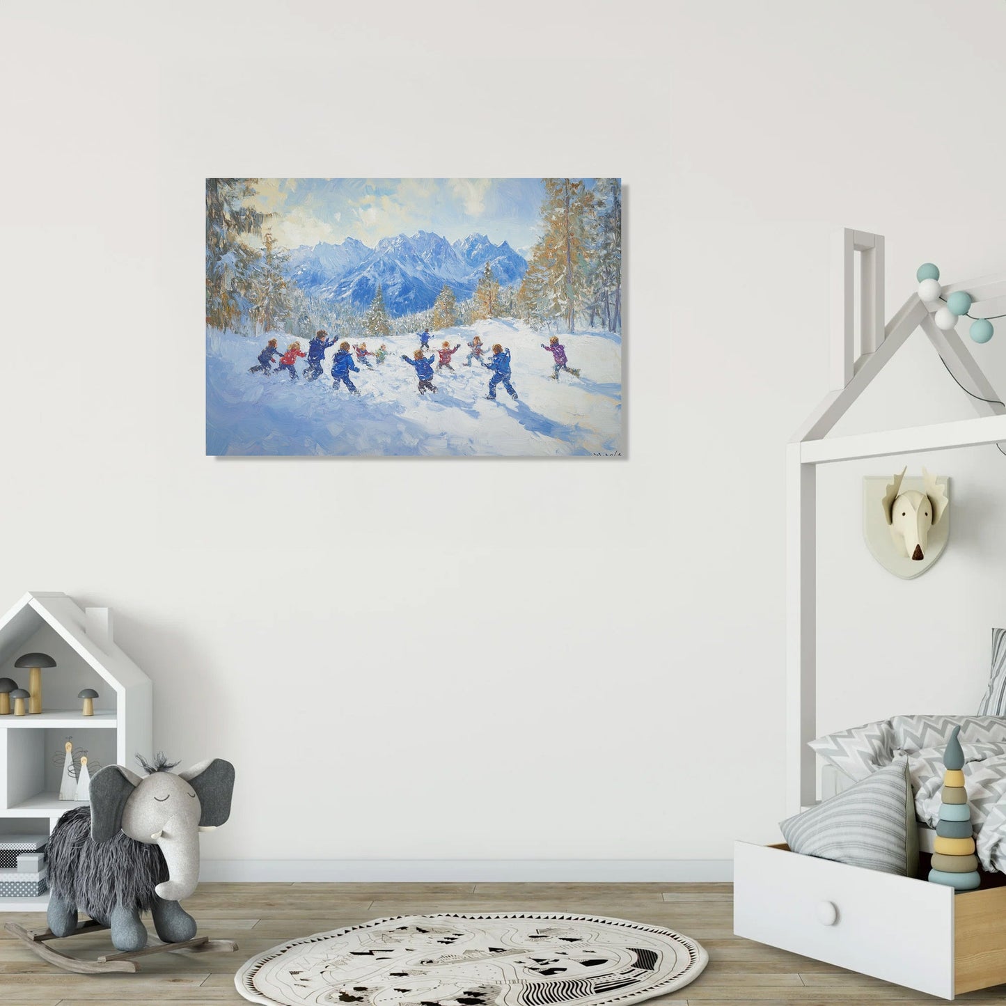 Snowball Showdown Canvas