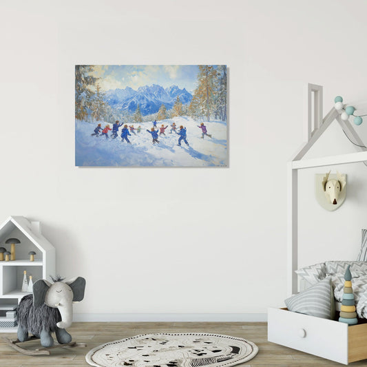 Snowball Showdown Canvas
