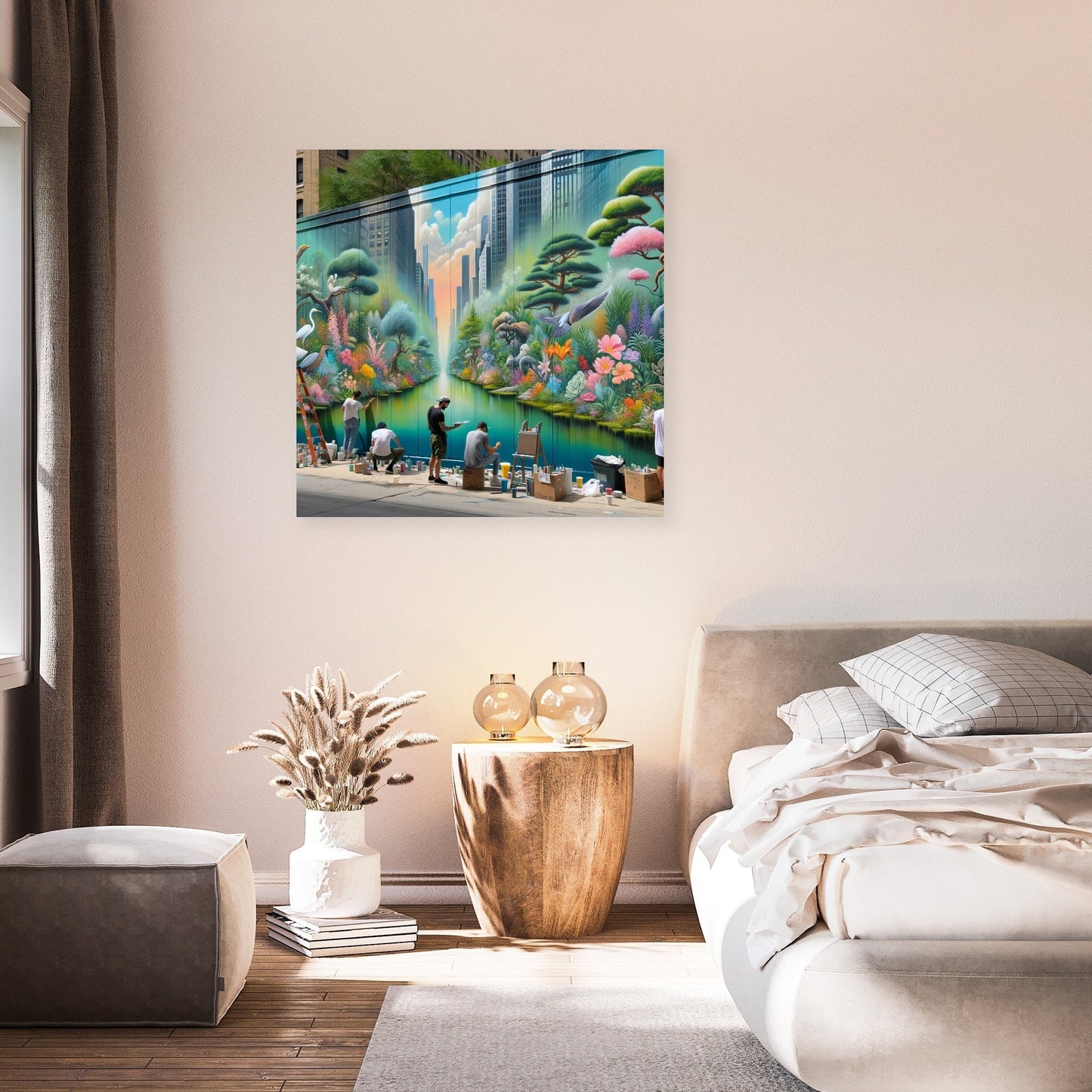 Urban Garden Mural Canvas