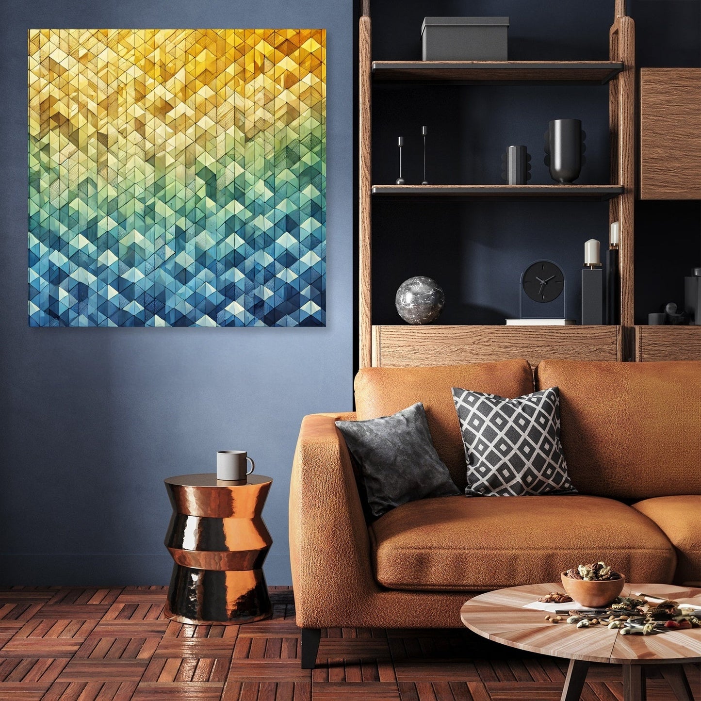 Gradient Mosaic Canvas