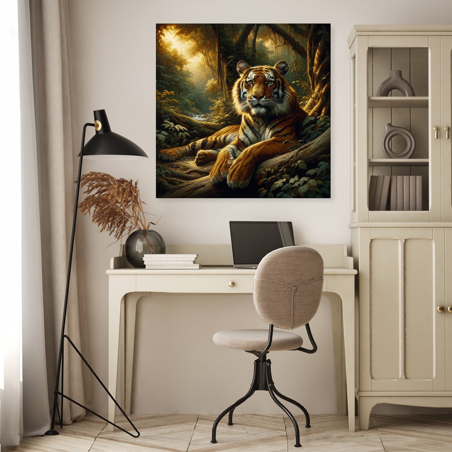 Jungle Repose Tiger Canvas