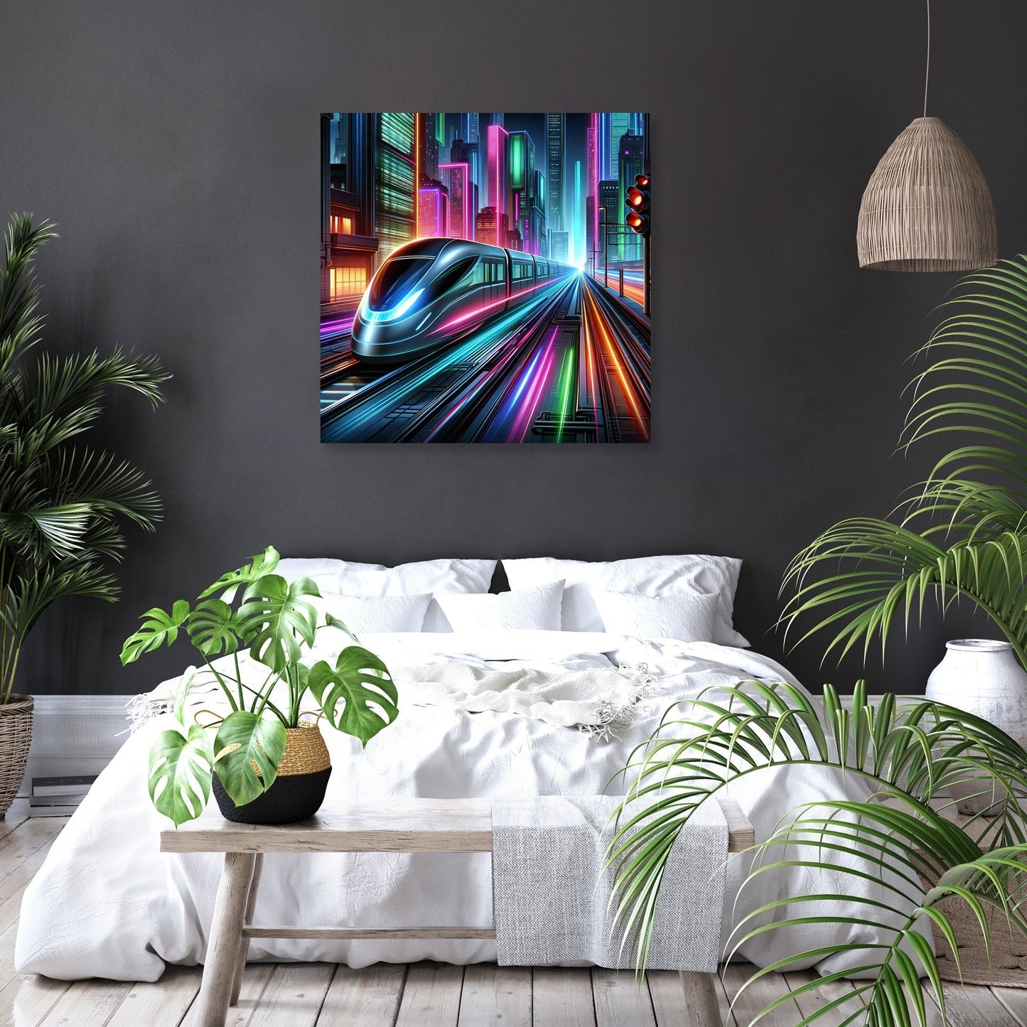 Neon Velocity Canvas