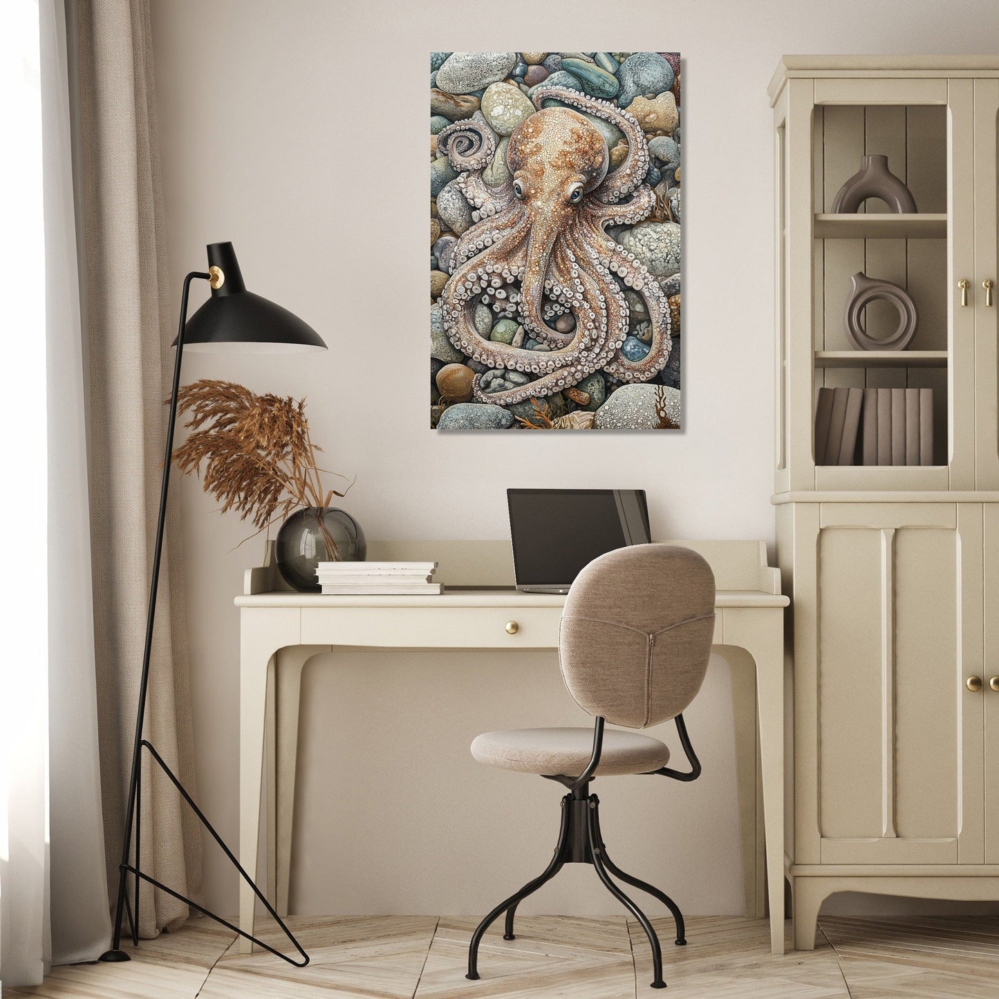 Camouflaged Octopus Canvas