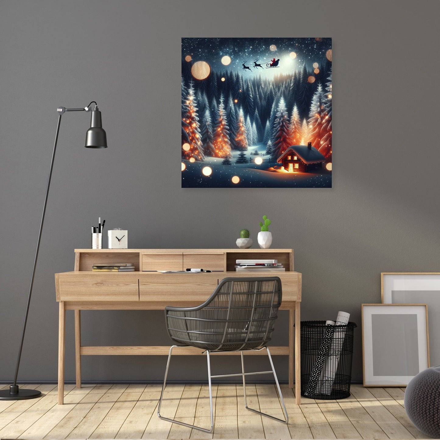 Moonlit Winter Wonderland Canvas