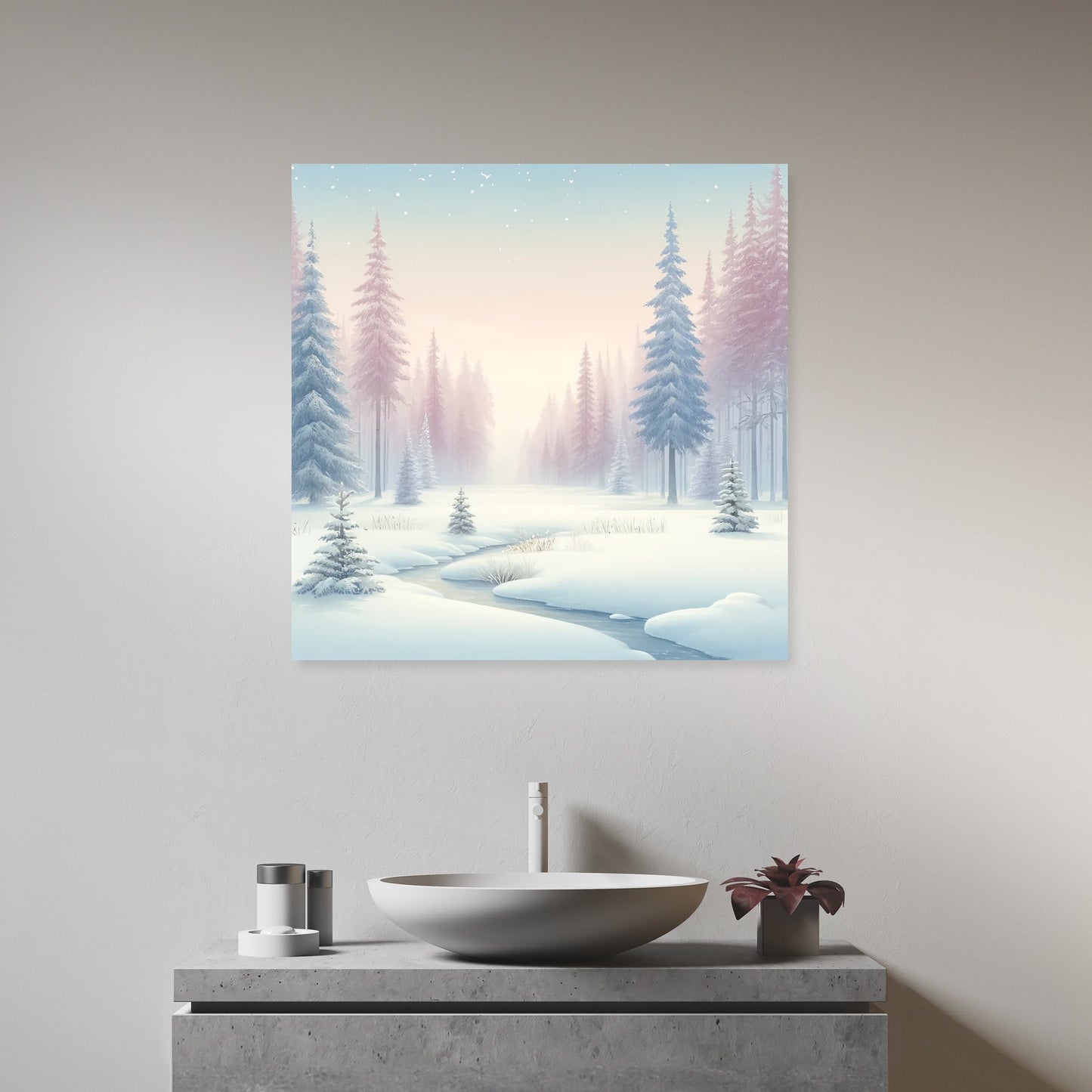 Winter Forest Tranquility Canvas