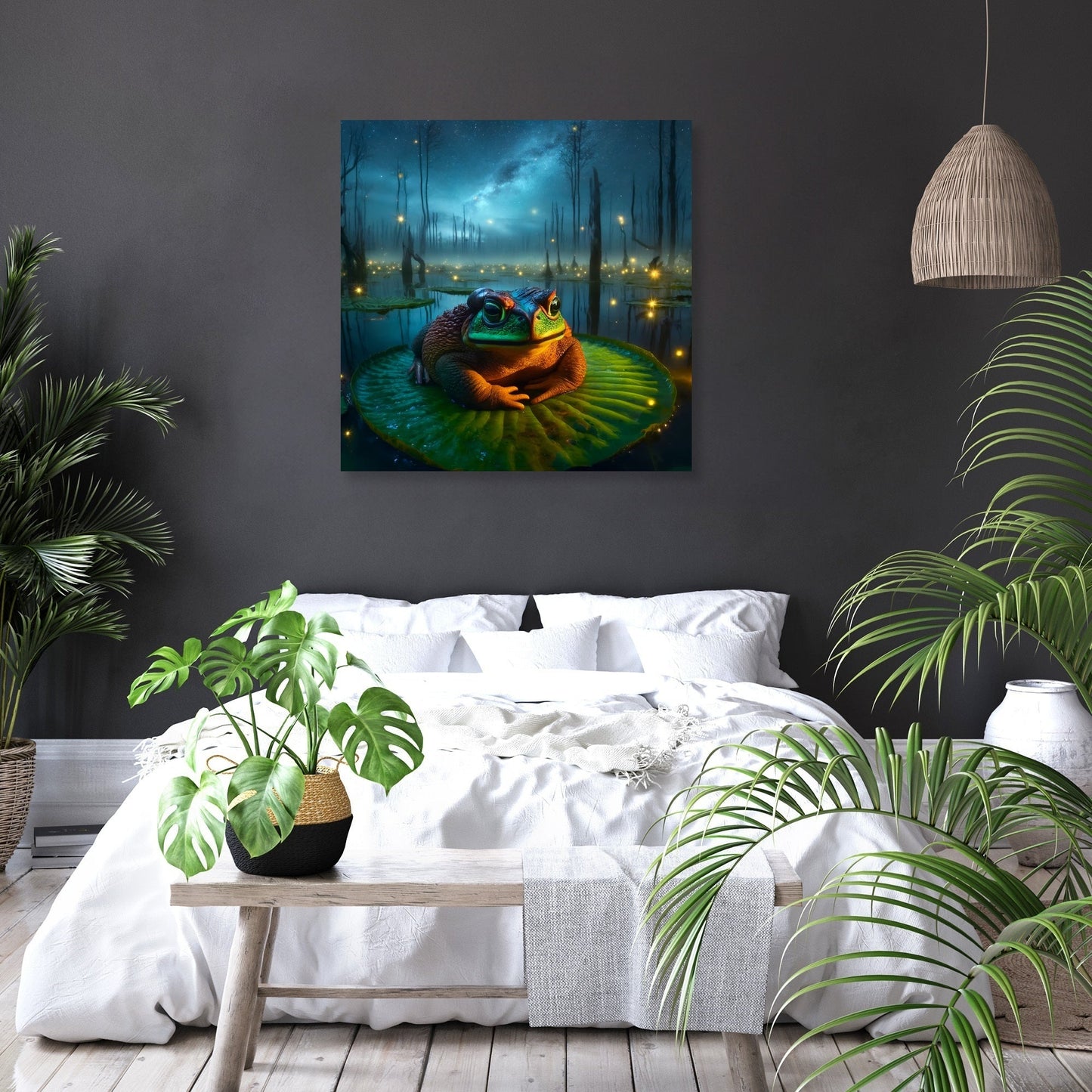 Giant Toad of the Enchanted Marsh Canvas