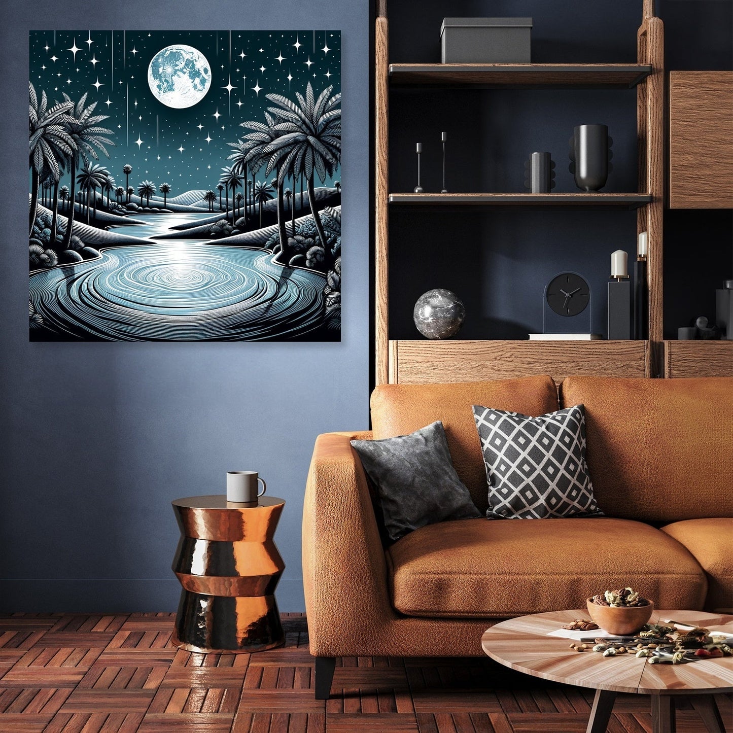 Midnight Oasis Serenade Canvas