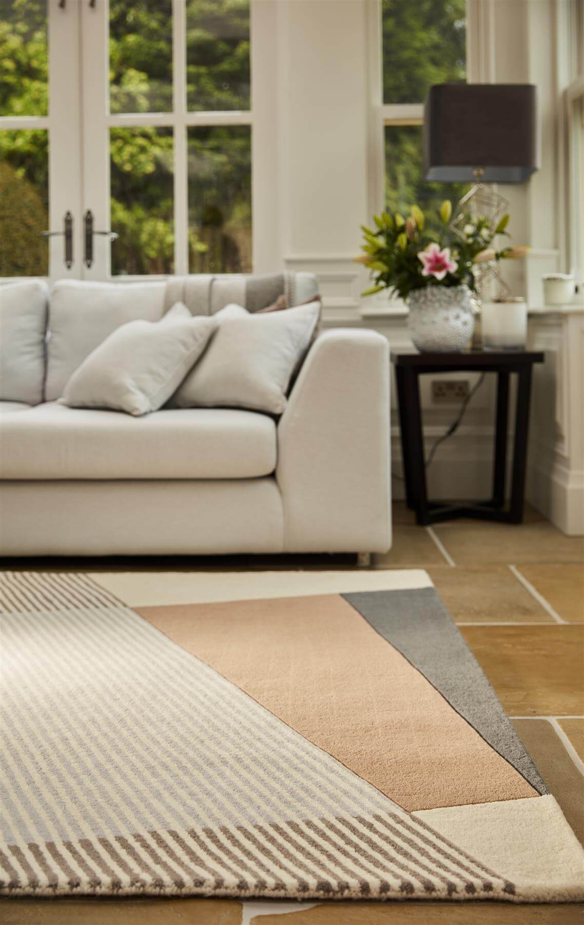 Bauhaus Abstract Wool Rug