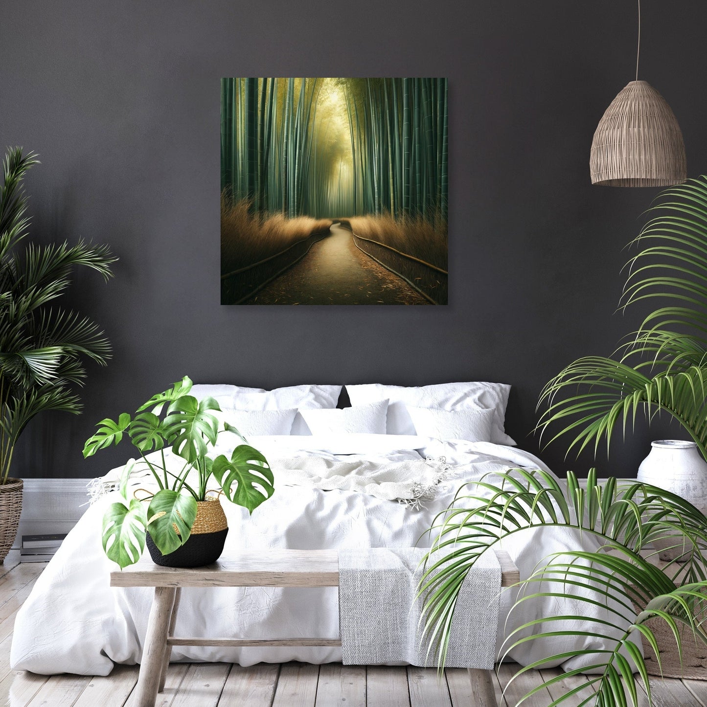Serene Bamboo Grove Canvas