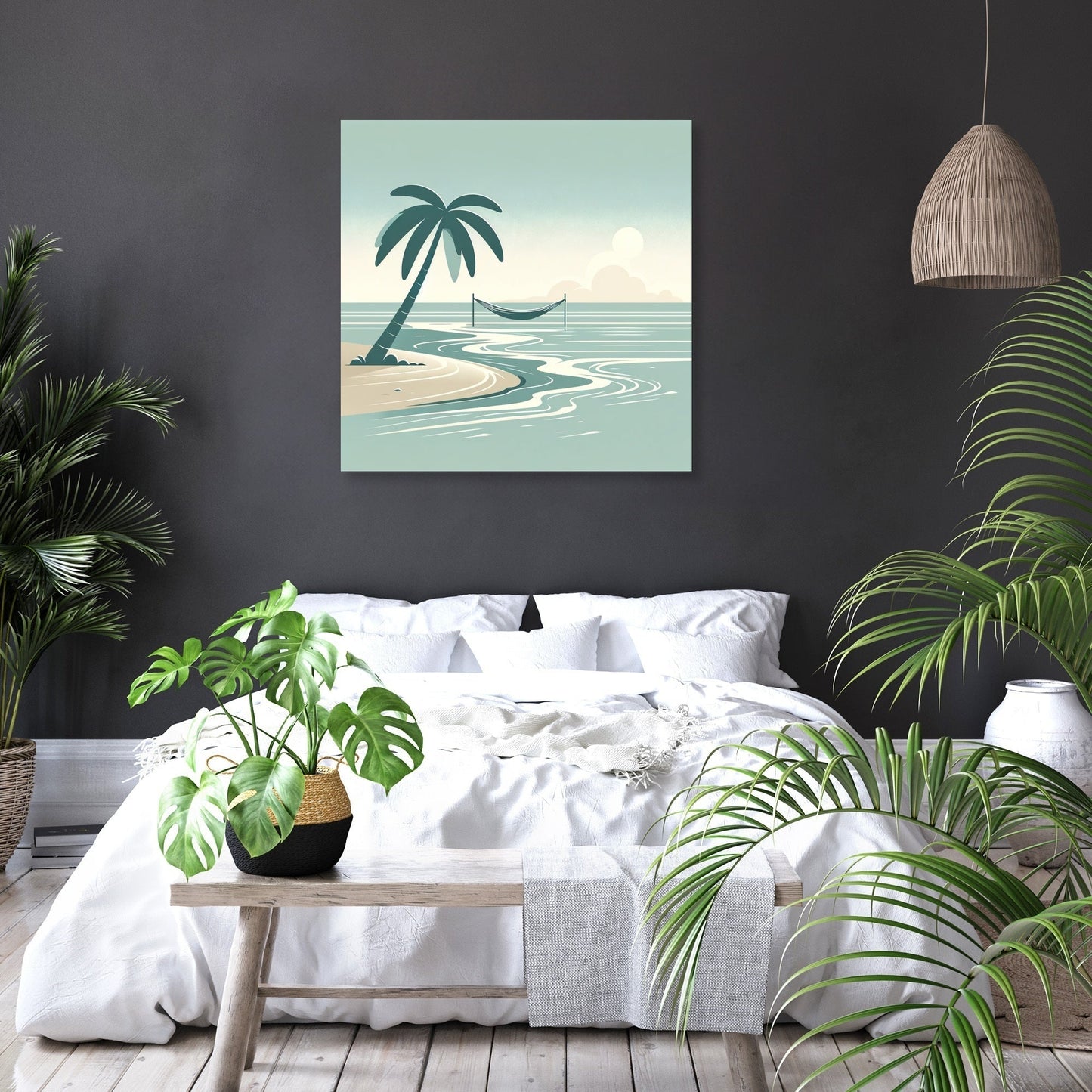 Serene Beach Bliss Canvas