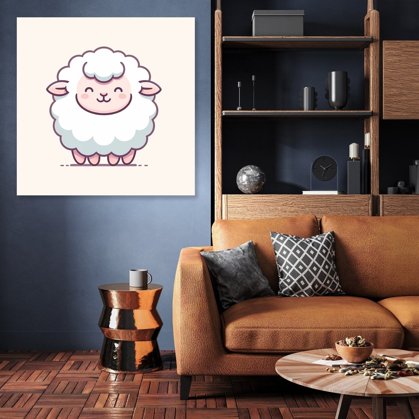 Gentle Fluff Sheep Canvas