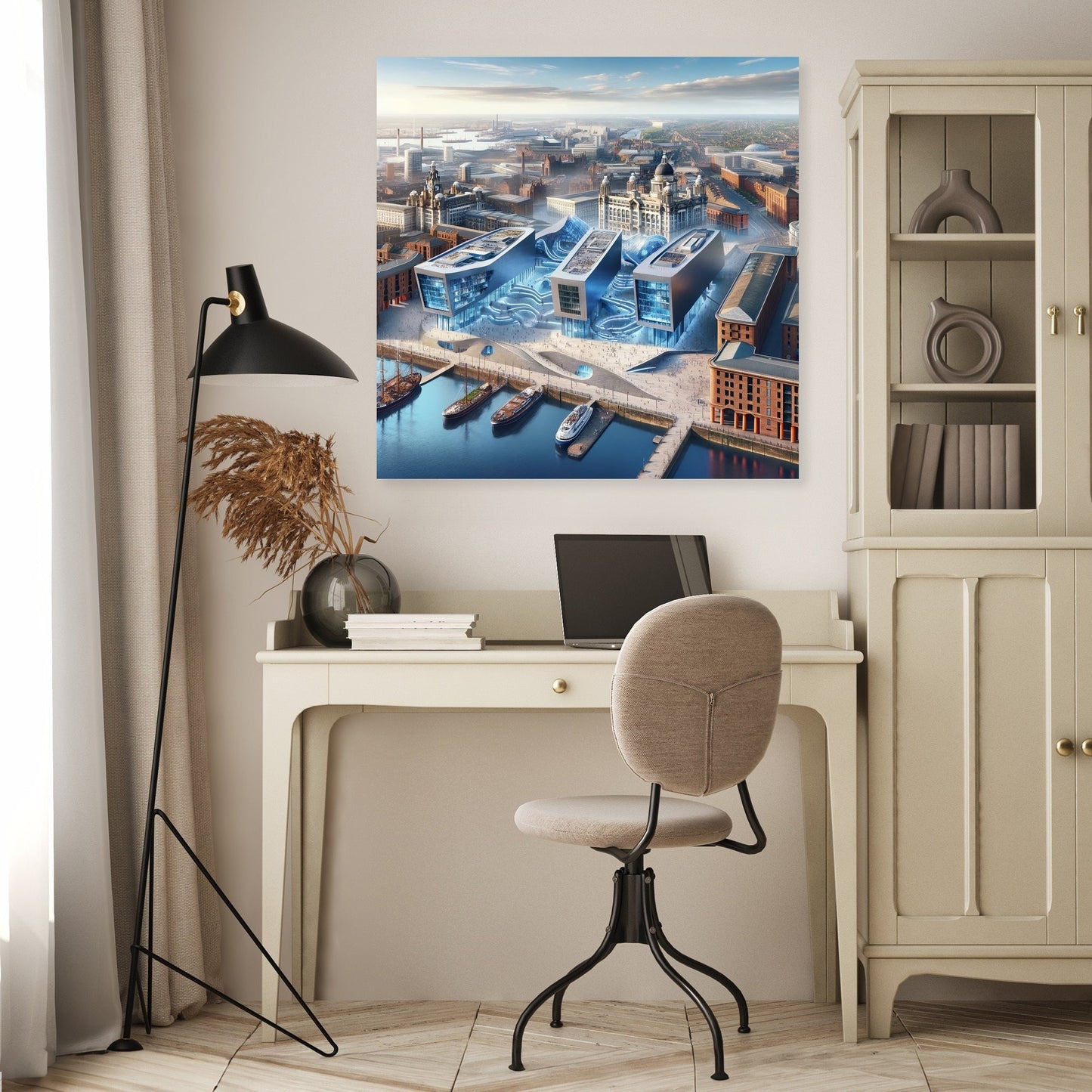 Panoramic Liverpool Canvas