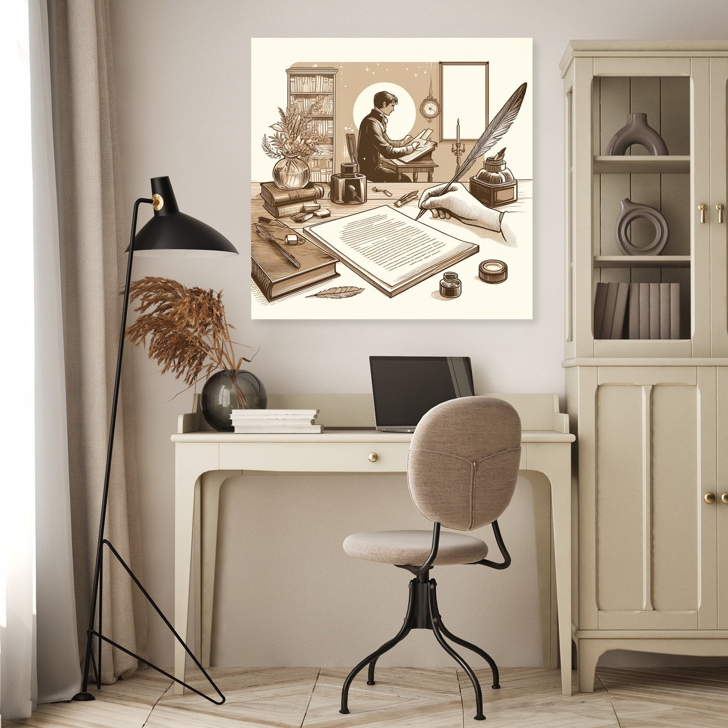 Nostalgic Poet Canvas