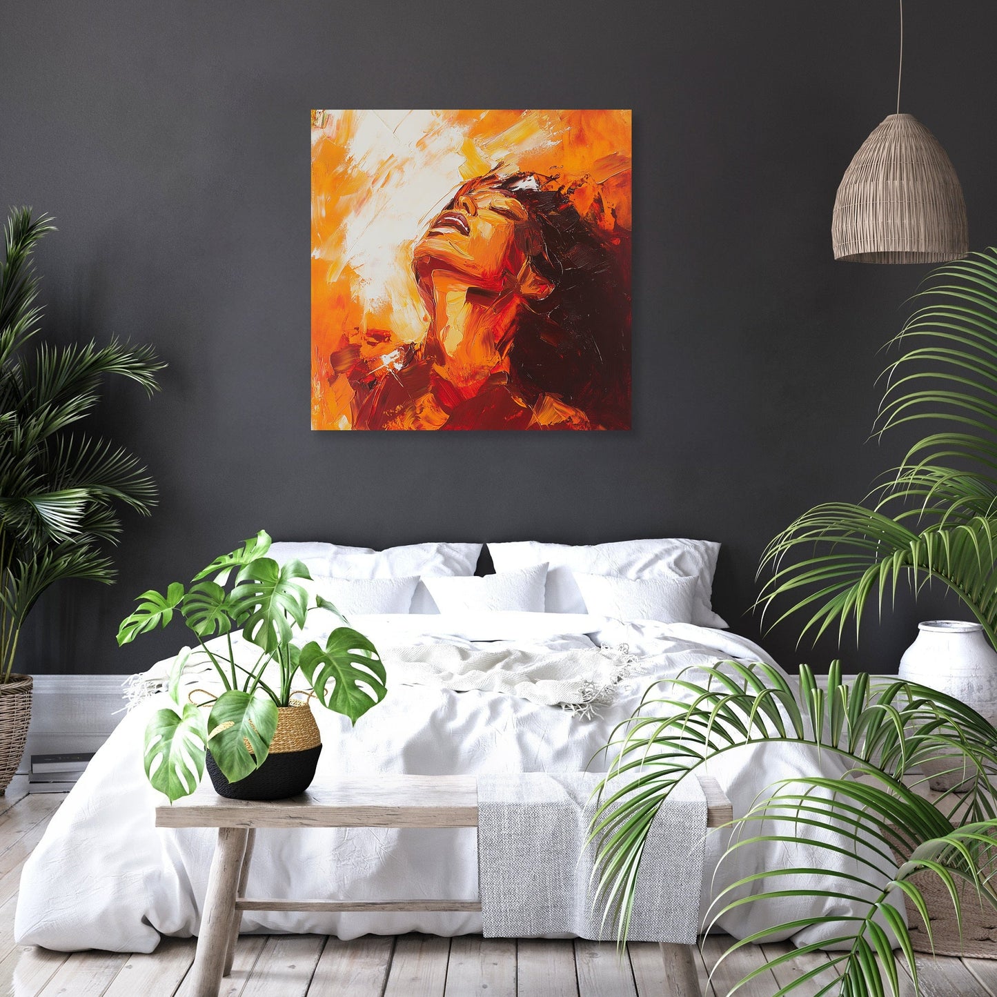 Radiant Maternal Embrace Canvas