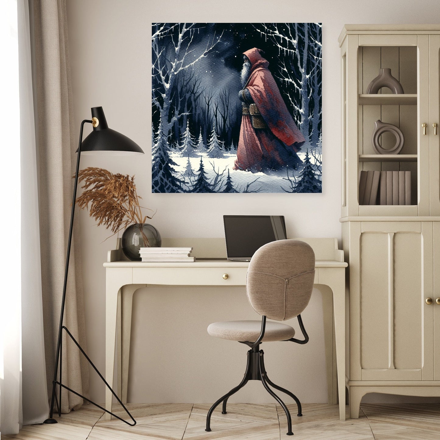 Sombre Santa's Journey Canvas