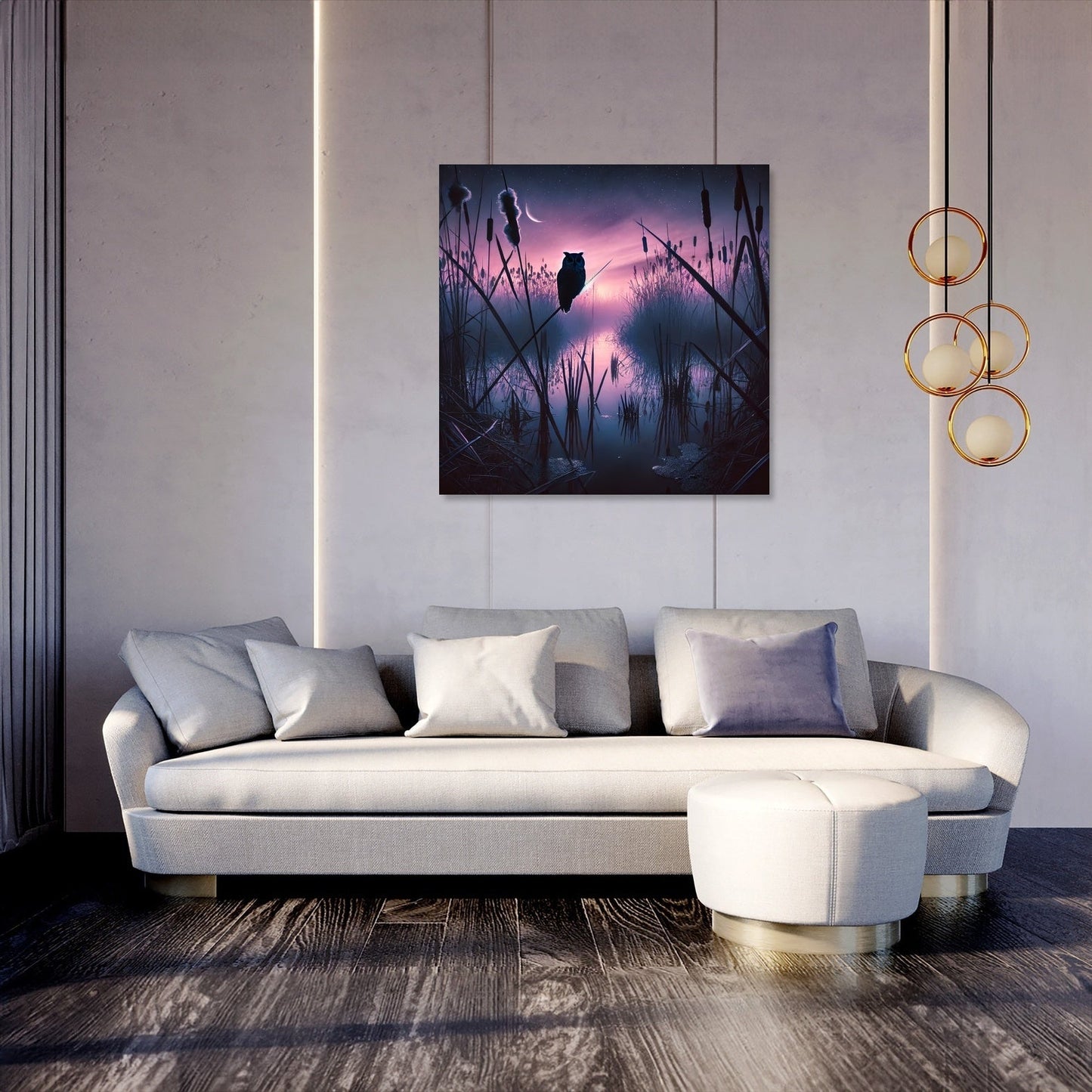 Twilight Marshland Canvas