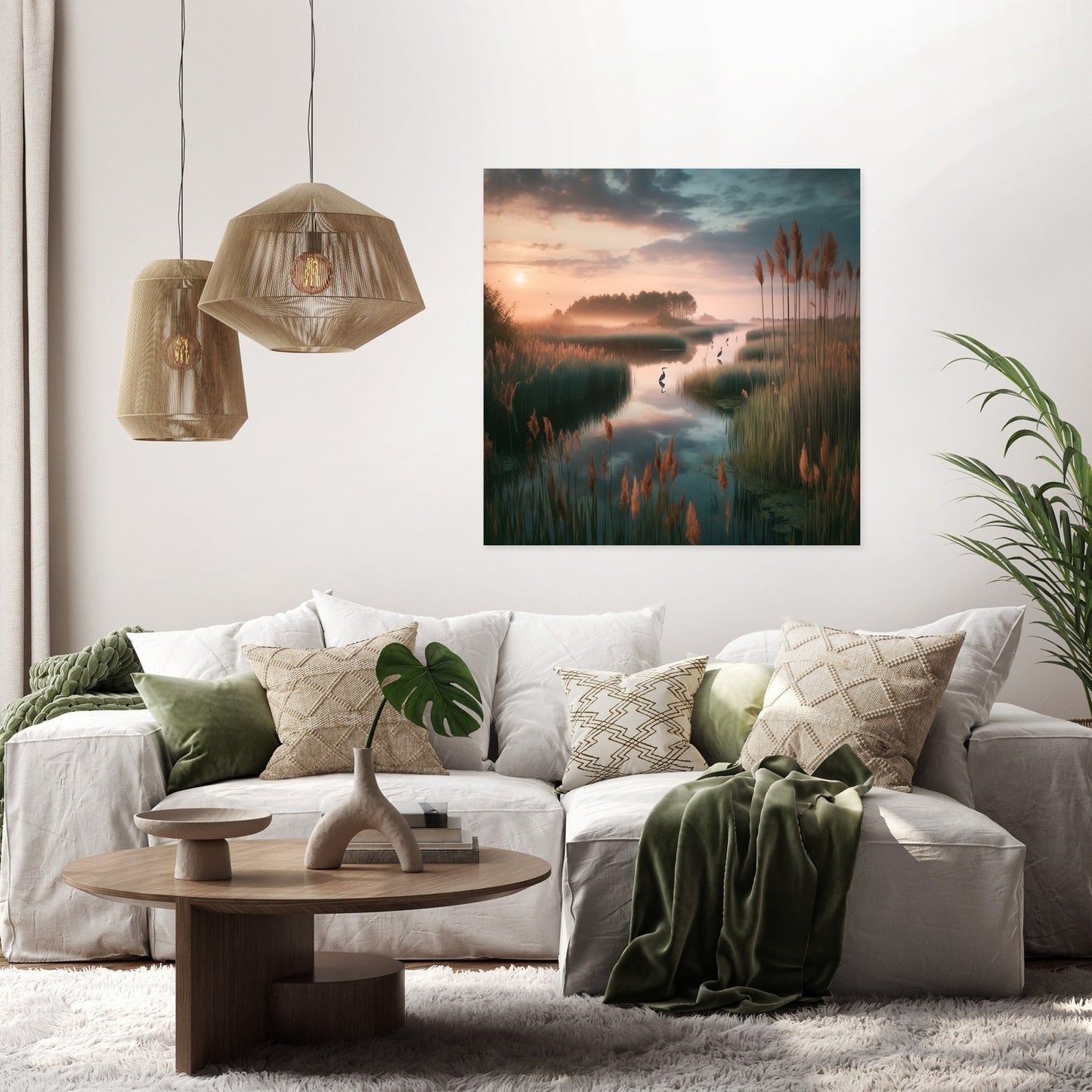 Sunrise Marsh Serenity Canvas