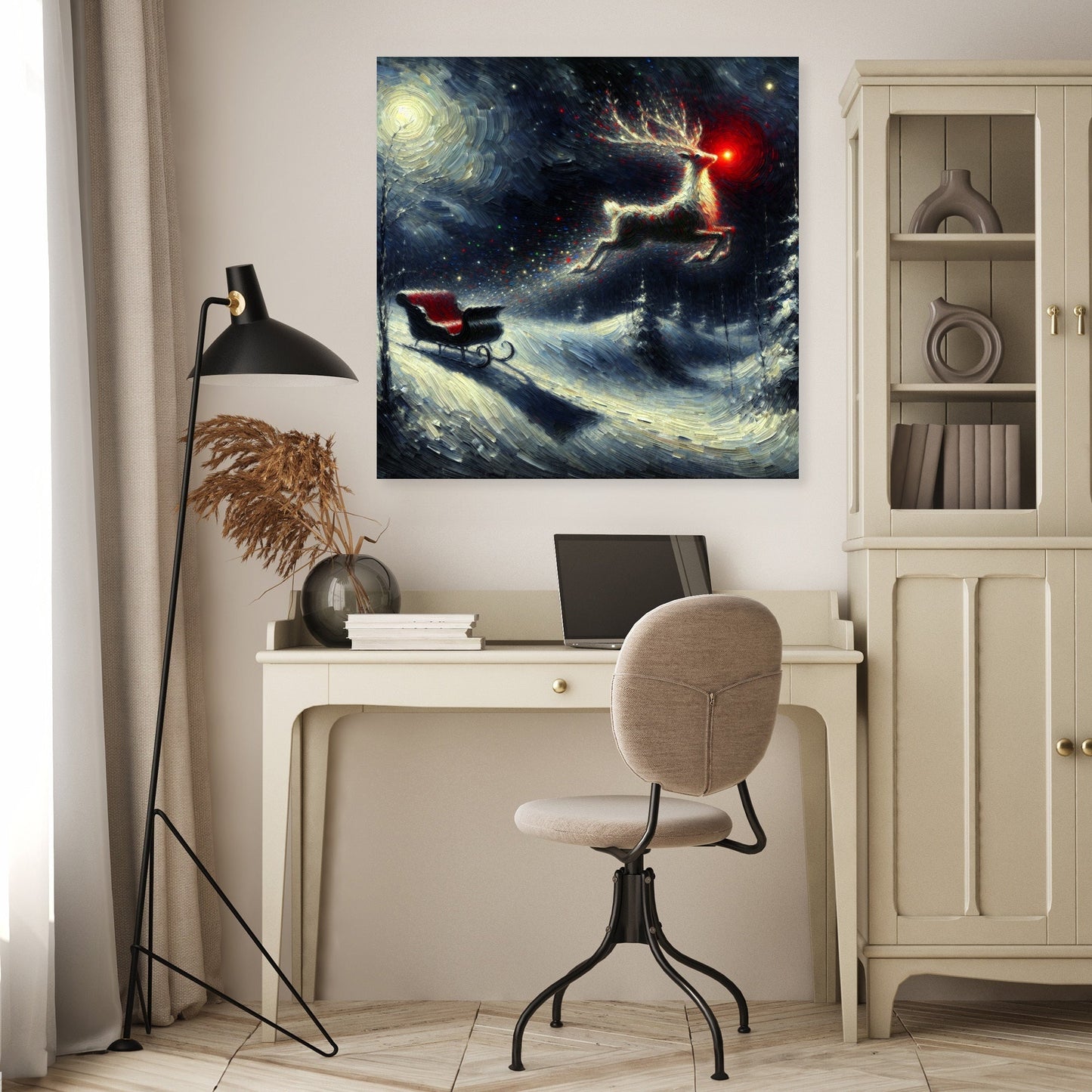 Stardust Christmas Night Canvas