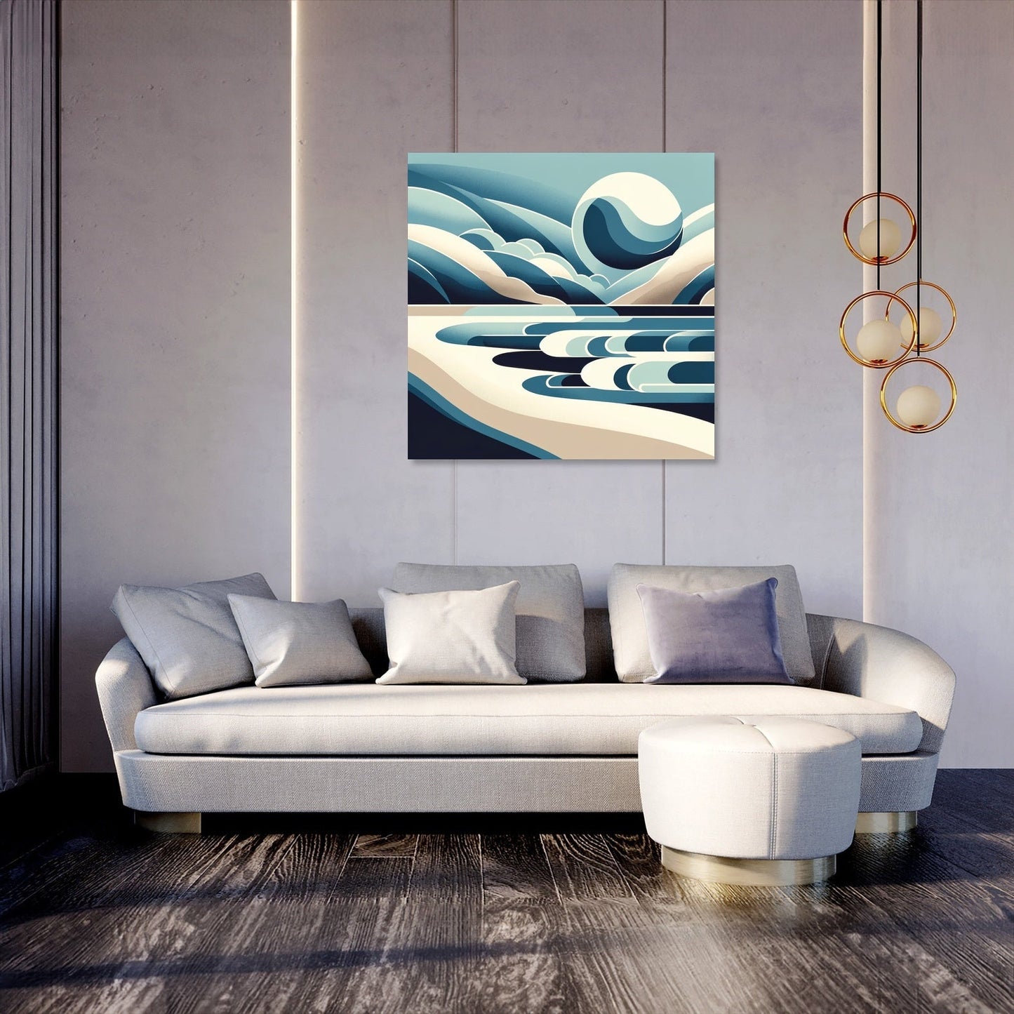 Modernist Shores Canvas