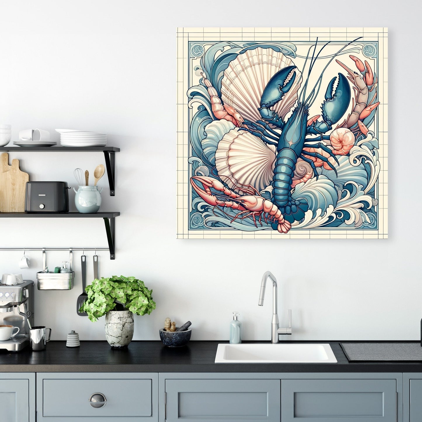 Seafood Splendor Canvas