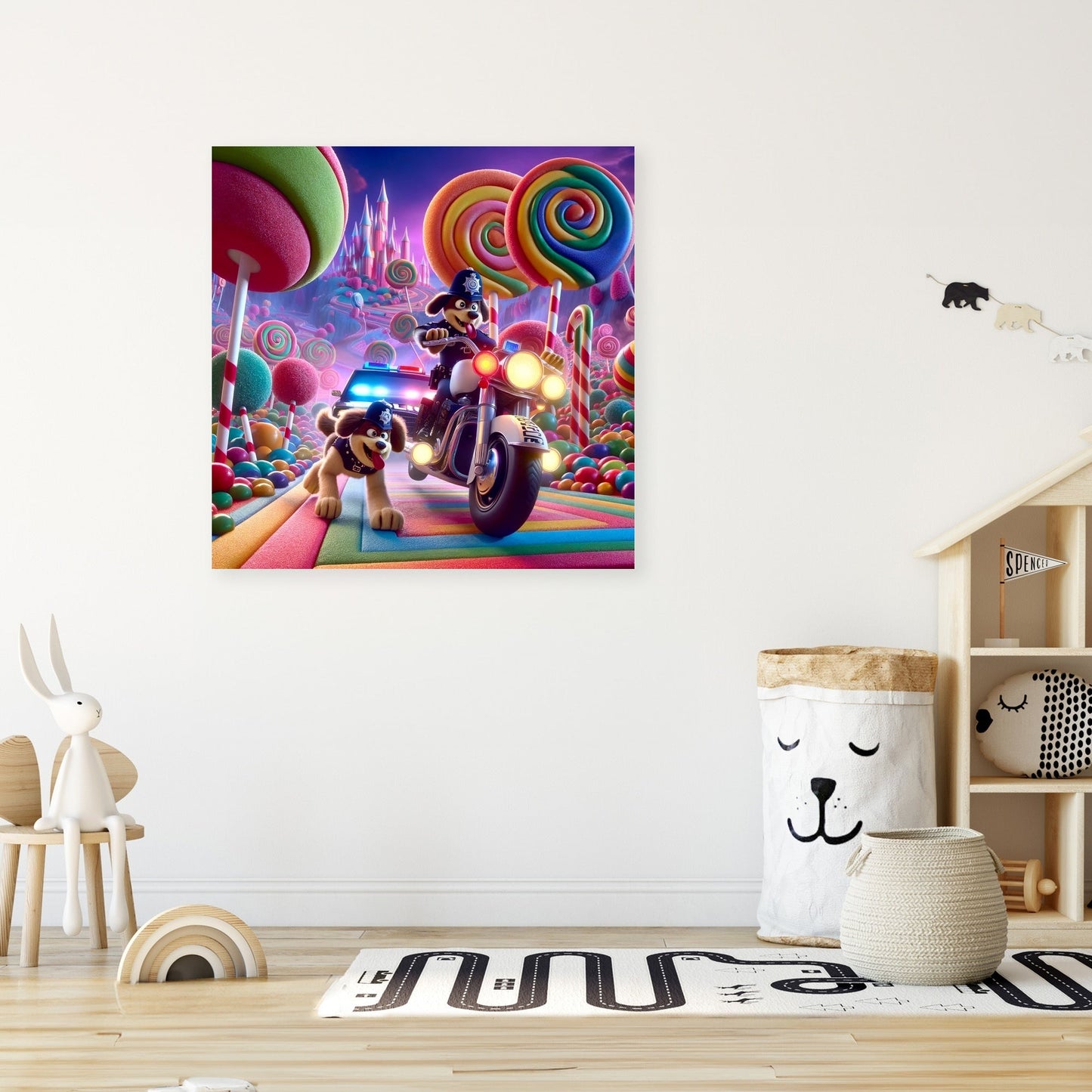 Candyland Chase Canvas