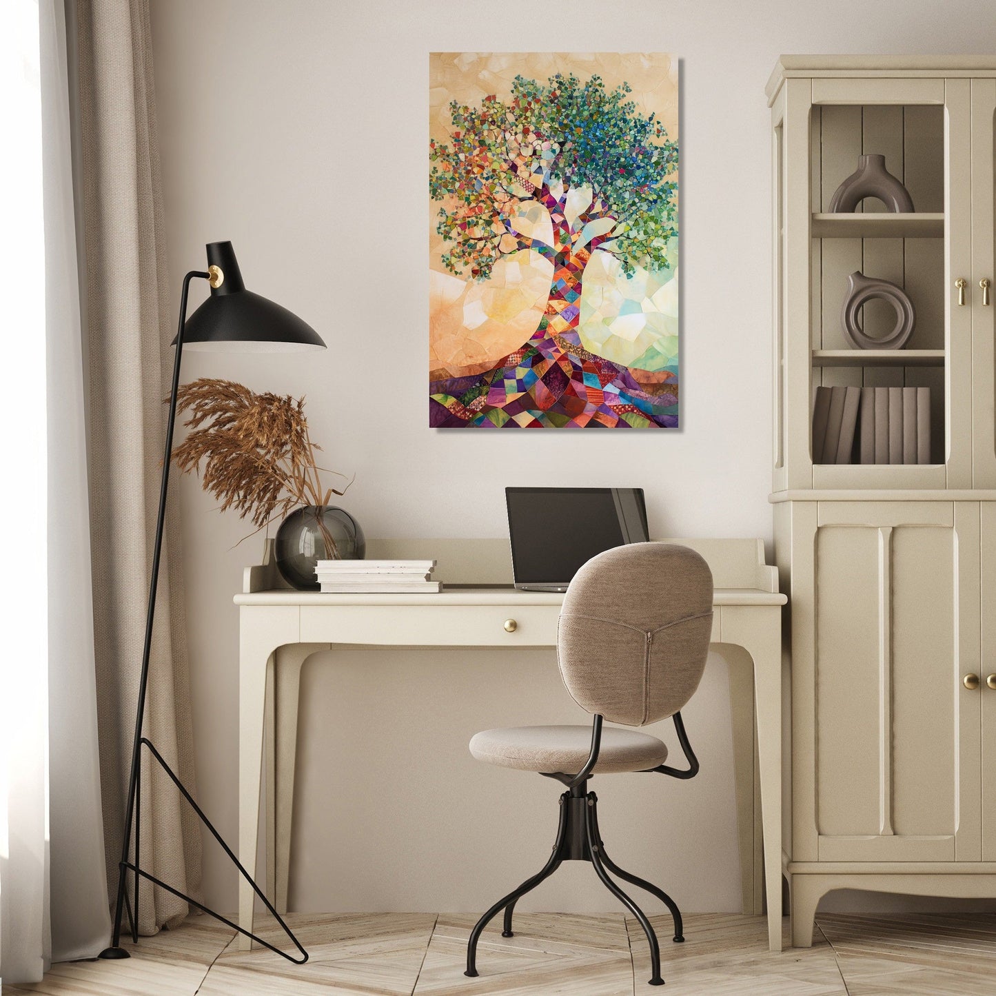 Geometric Tree of Life Canvas
