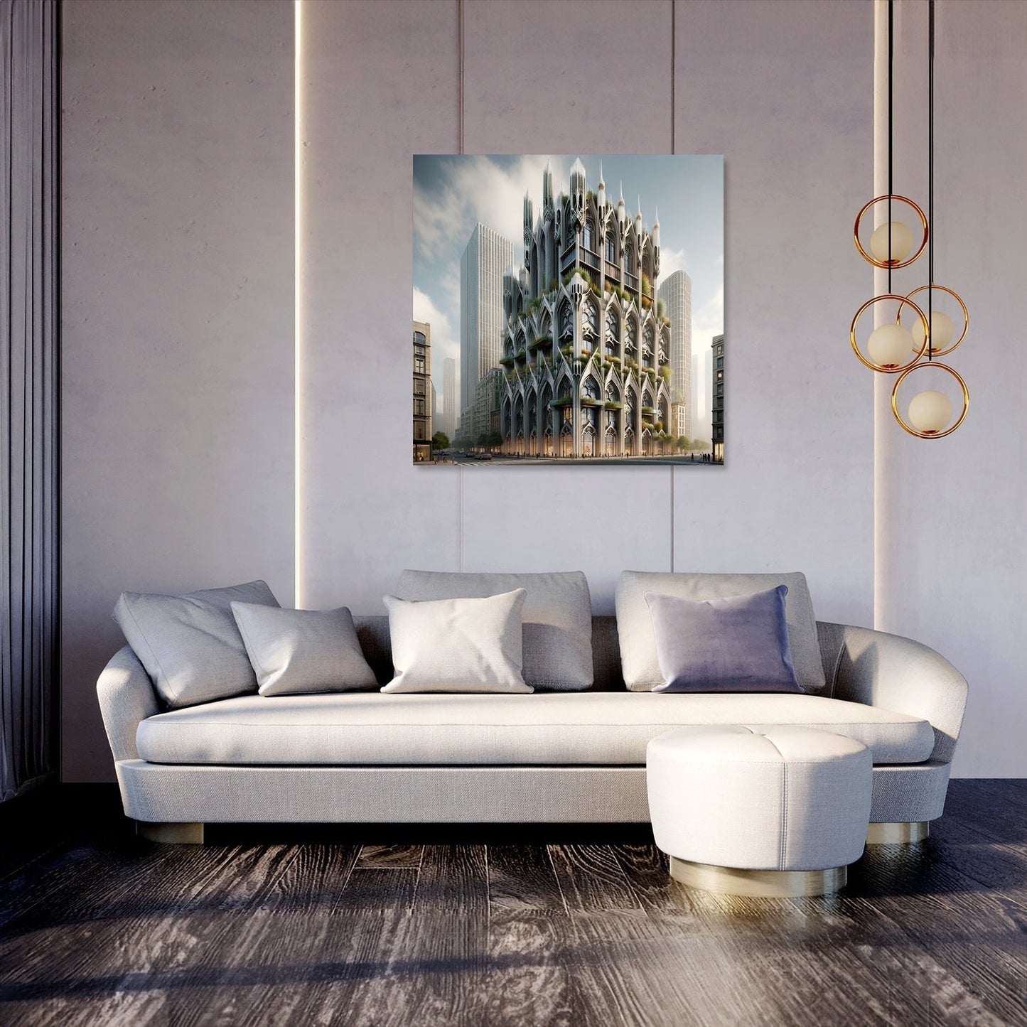 Gothic Urban Fusion Canvas