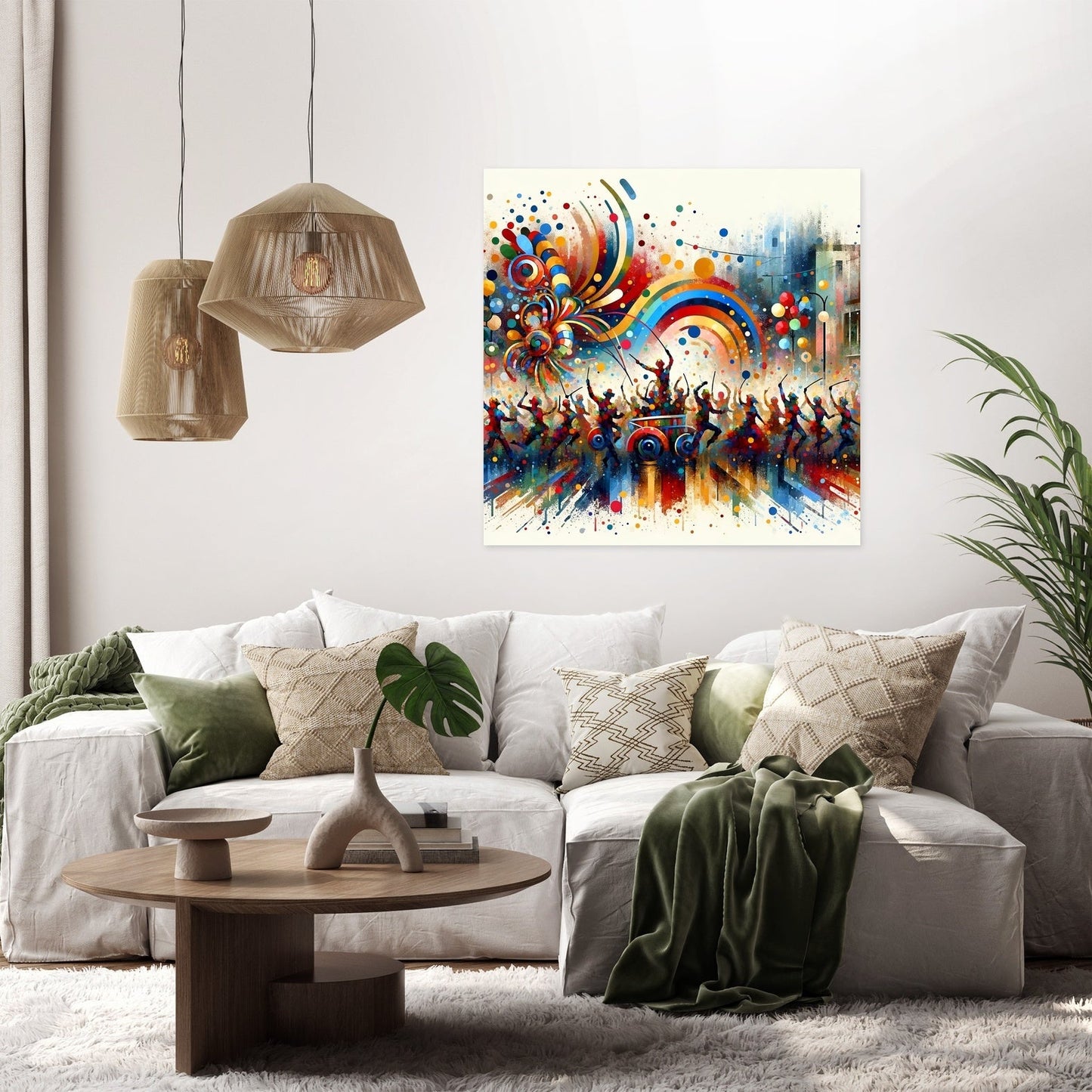 Festive Parade Canvas