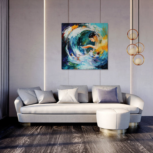 Oceanic Motherhood Canvas