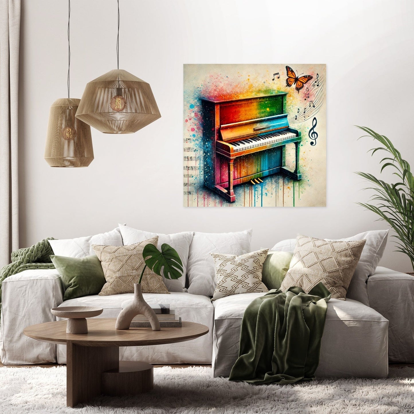 Vibrant Musical Symphony Canvas